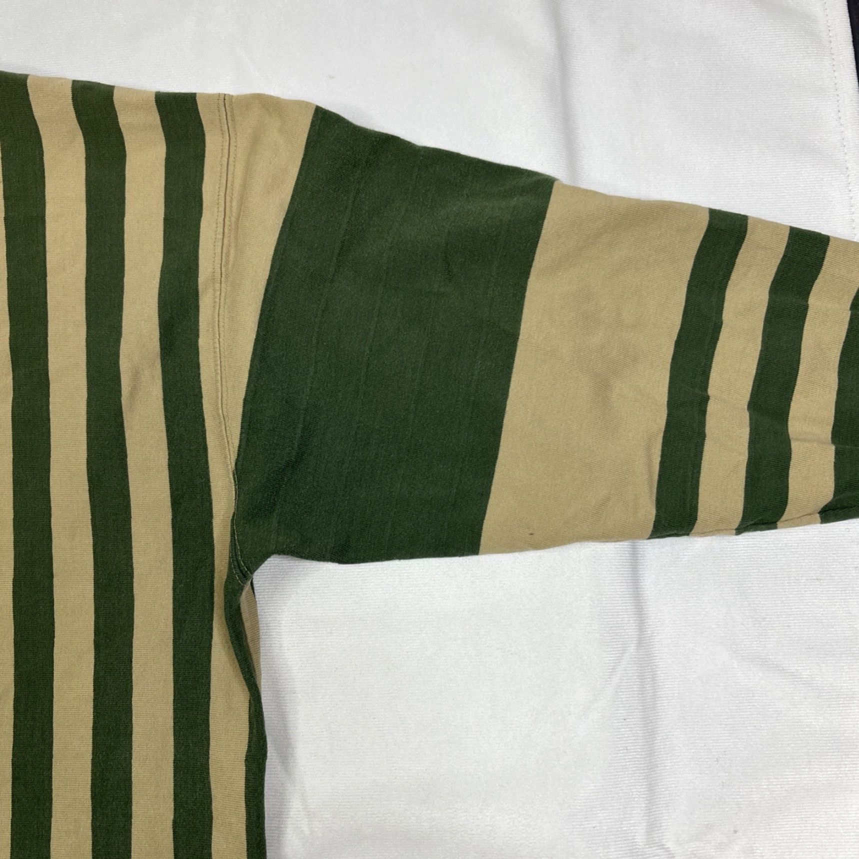 Vintage VINTAGE Duck Head Long Sleeve Polo Men L Green Striped 90s Outdoor Mens Size US L / EU 52-54 / 3 - 5 Thumbnail