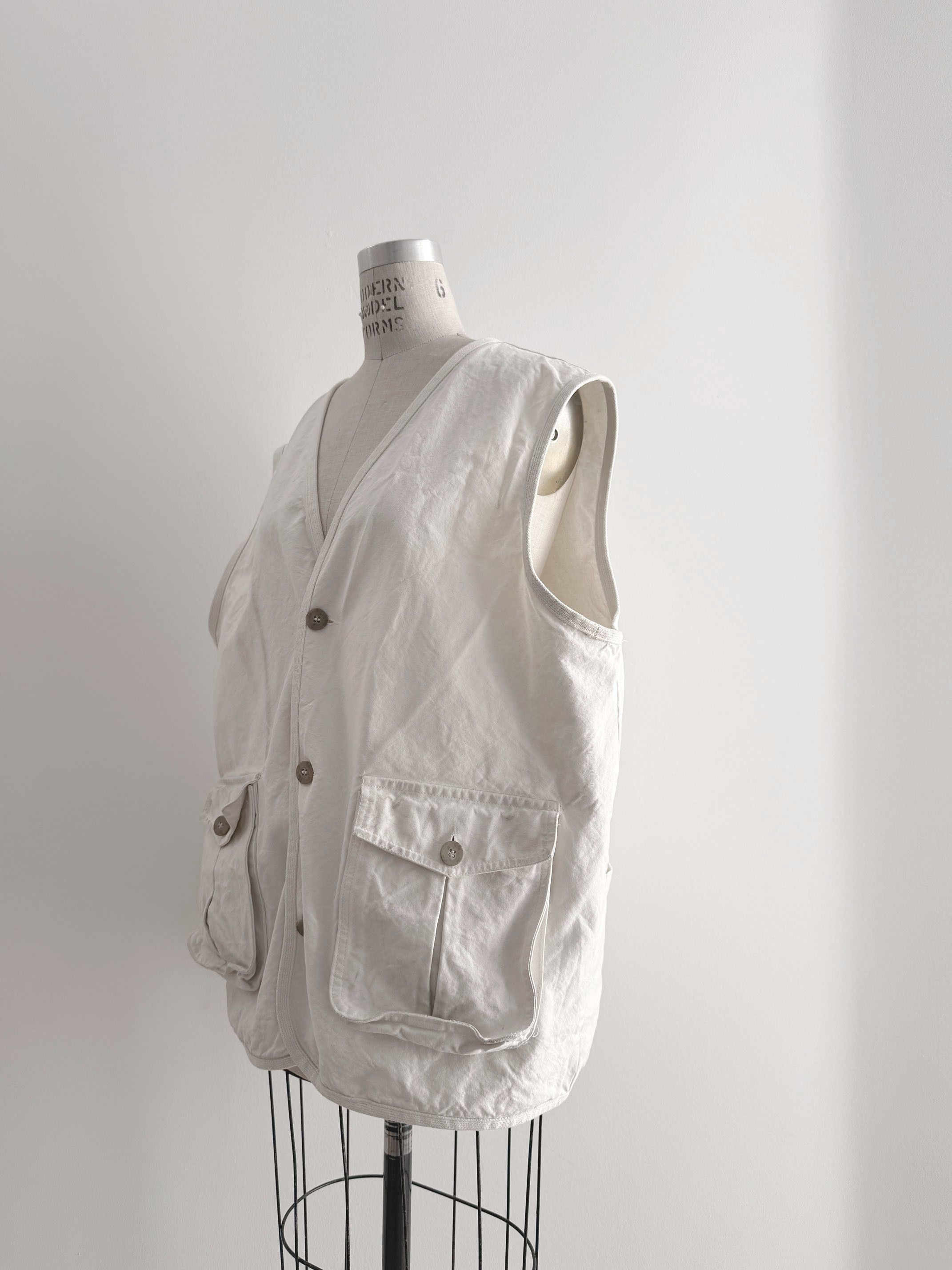 Vintage 80s Vintage The J. Peterman Company white vest Size US XL / EU 56 / 4 - 3 Thumbnail