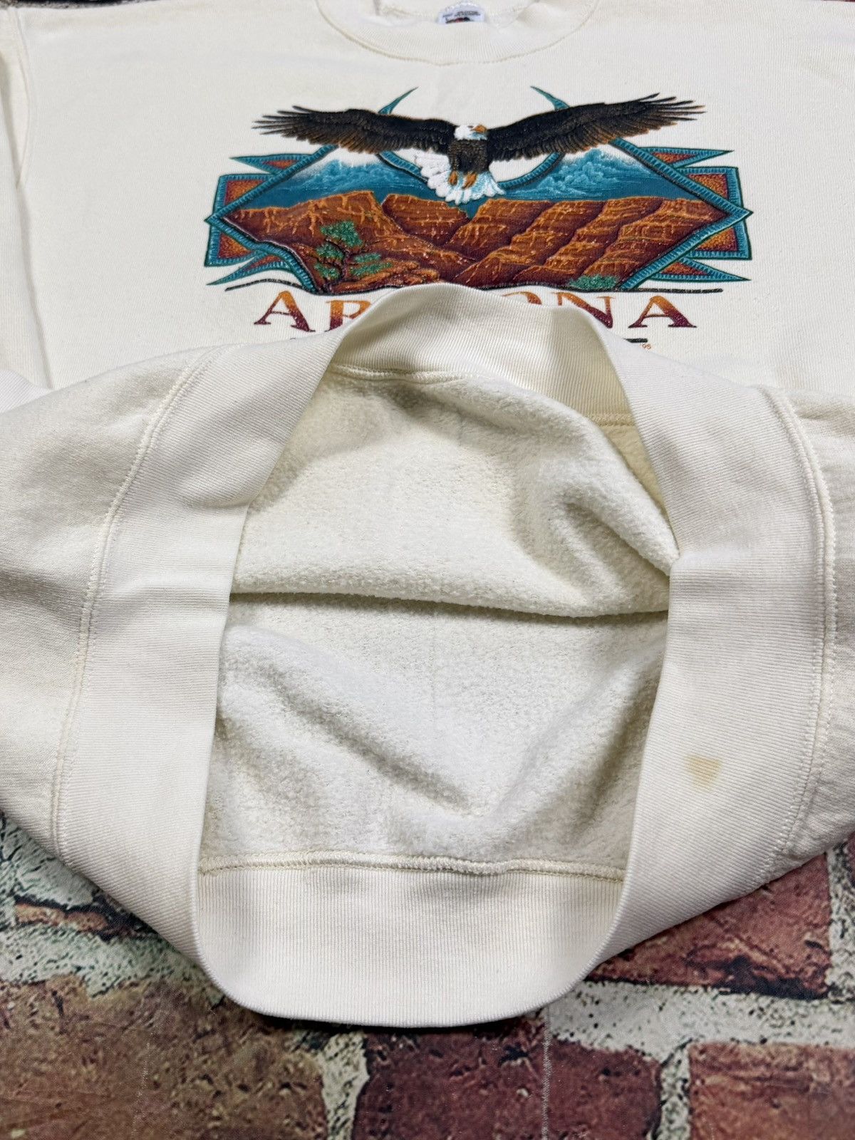Fruit Of The Loom Vintage Arizona Grand Canyon Bald Eagle Sweatshirt Native Size US L / EU 52-54 / 3 - 7 Thumbnail