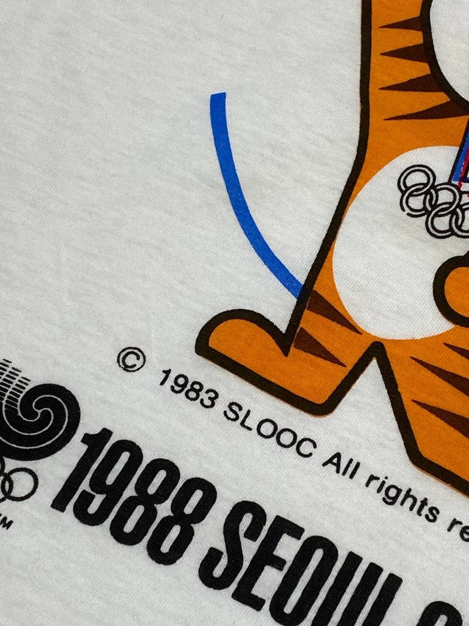 Other Vintage Olympics 1988 Seoul Korea Tiger Cat Mascot T-Shirt Size US M / EU 48-50 / 2 - 8 Thumbnail