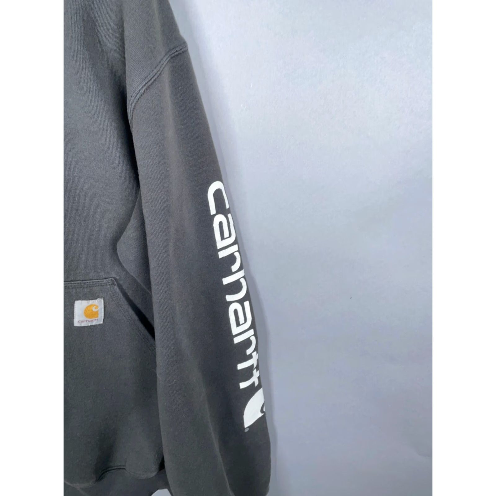 Carhartt Carhartt Hoodie Mens Large Black Sweatshirt Original Fit Logo Sleeve K288 BLK Size US L / EU 52-54 / 3 - 4 Thumbnail