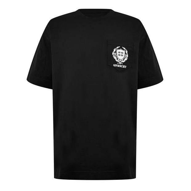 image of Givenchy O1G2R1Mq0424 Logo T-Shirts In Black, Men's (Size 2XL)