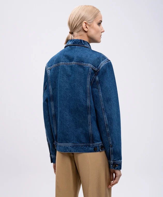 Loro Piana o1srvl11e0526 FAP1329 Tulus Denim Jacket in Blue Size S / US 4 / IT 40 - 4 Thumbnail