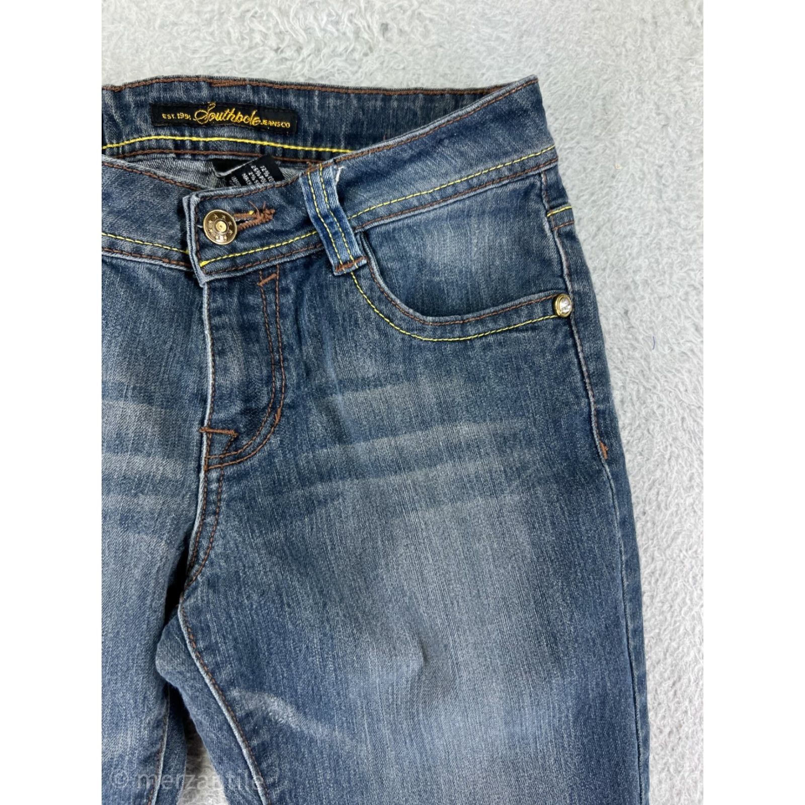 Southpole VINTAGE Southpole Jeans Womens 3 Denim Blue Bootcut Jeans HipHop Culture Y2K Cotton Size 26" / US 2 / IT 38 - 7 Thumbnail
