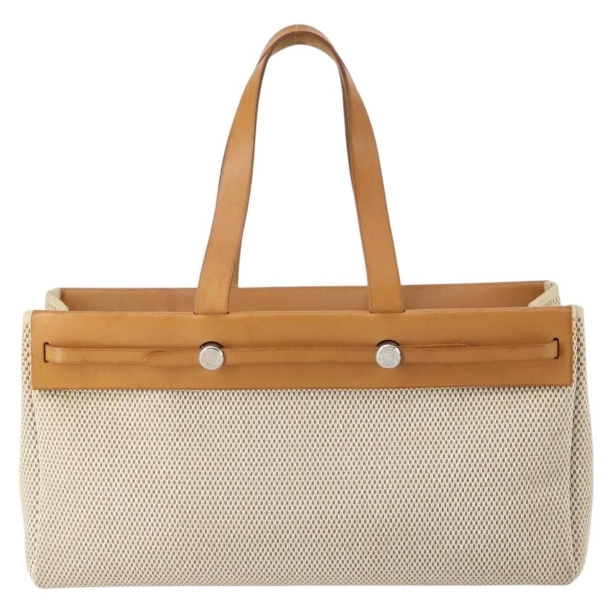 Hermes Hermes Herbag Cabas Toile and Leather Size ONE SIZE - 1 Thumbnail