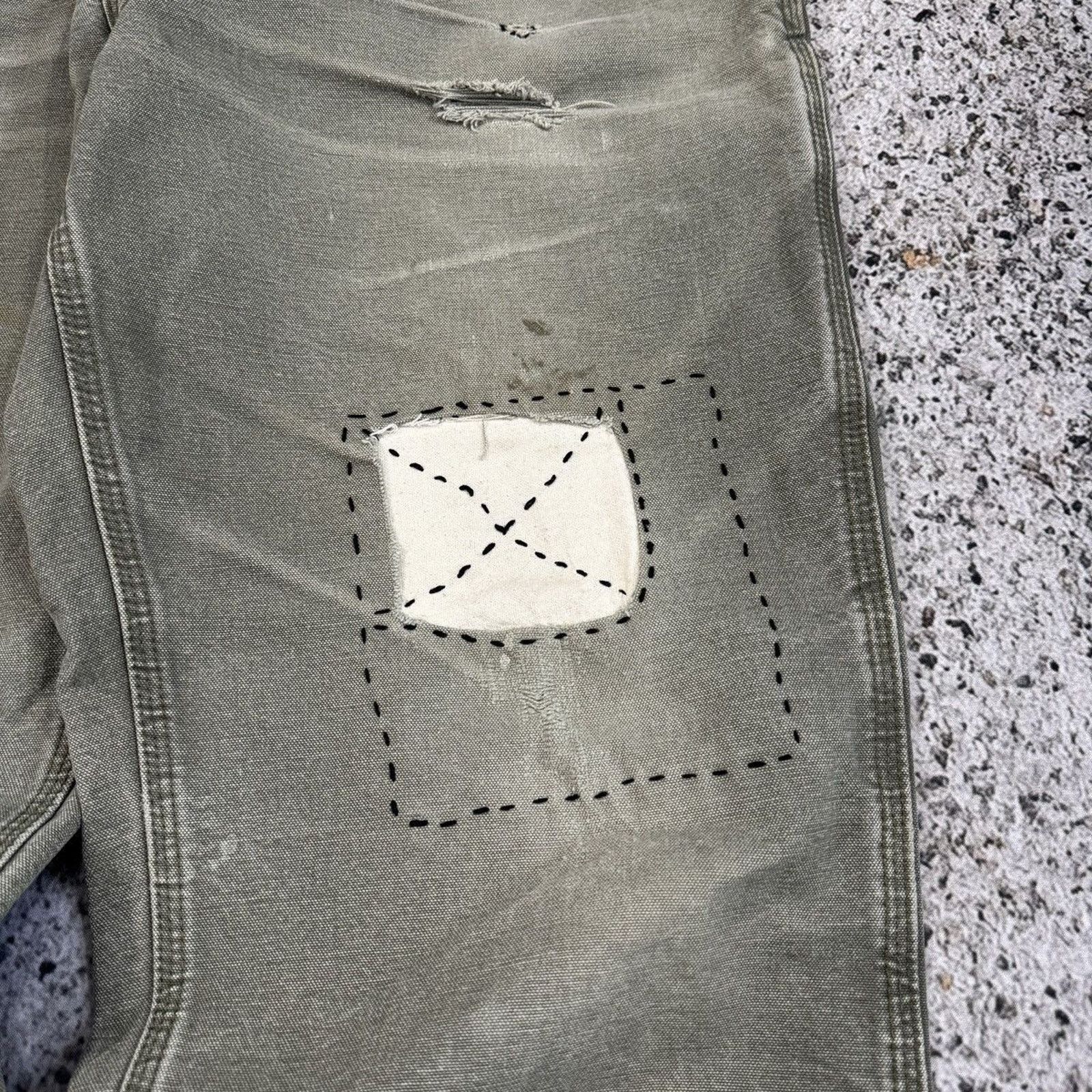 Carhartt Thrashed Faded Distressed Carhartt Pants ERD Grunge Chrome Size US 34 / EU 50 - 5 Thumbnail