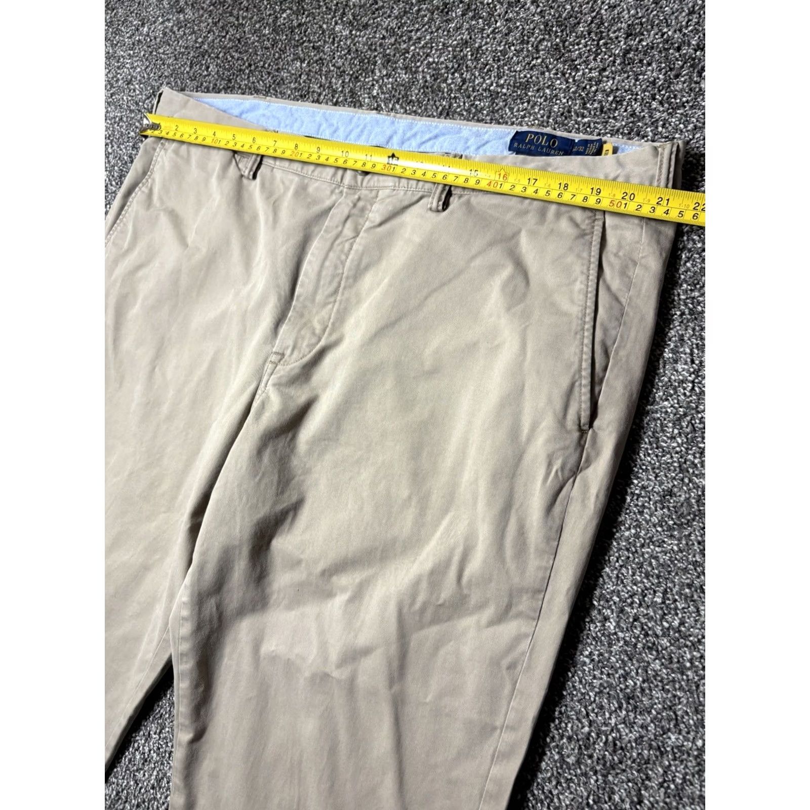 Polo Ralph Lauren Polo Ralph Lauren Bedford Chino Pants Mens 42x32 Stretch Straight Tan Khaki Size US XL / EU 56 / 4 - 5 Thumbnail