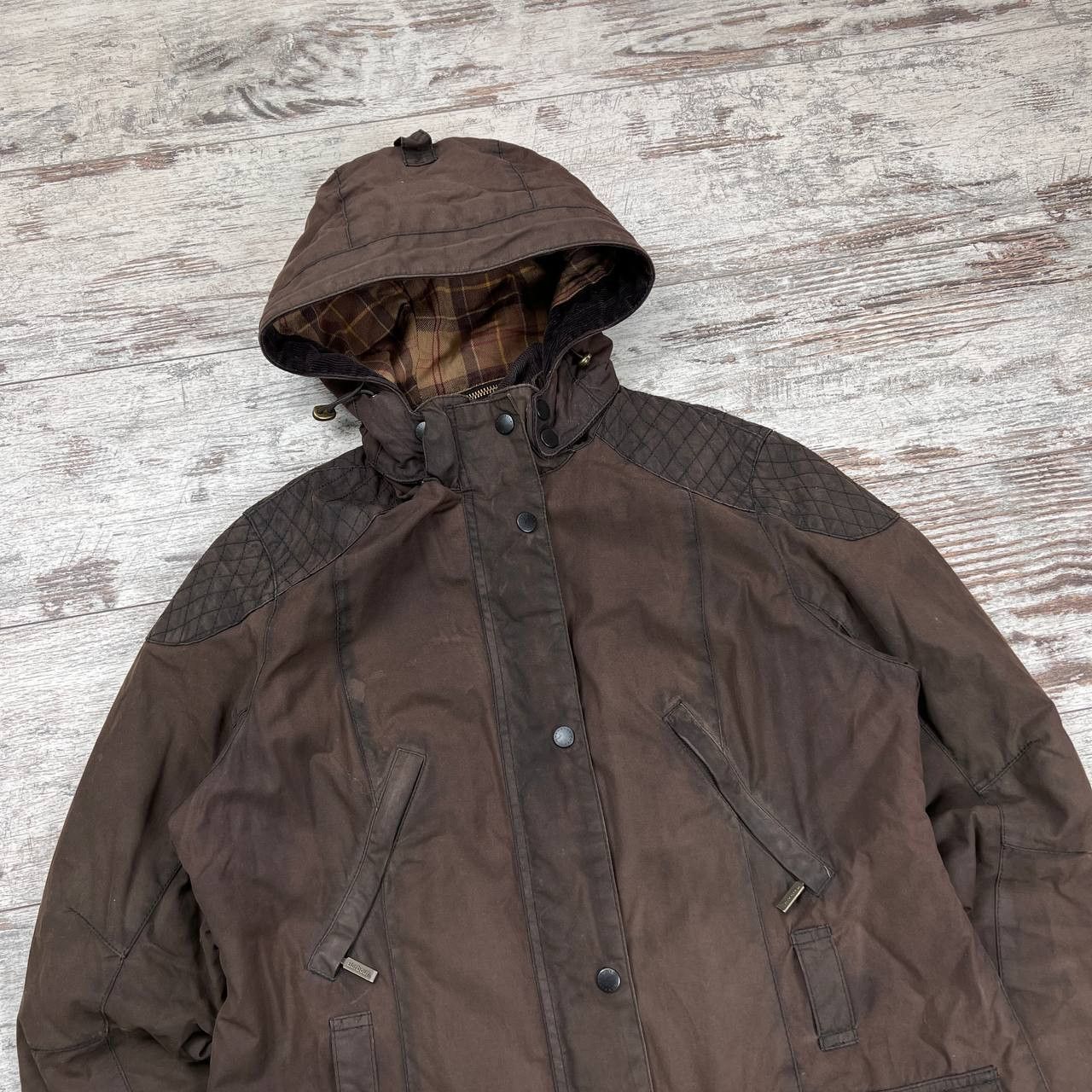 Barbour Barbour Rebel Wax Women's Jacket Waxed Cotton England Style Size XL / US 12-14 / IT 48-50 - 2 Thumbnail