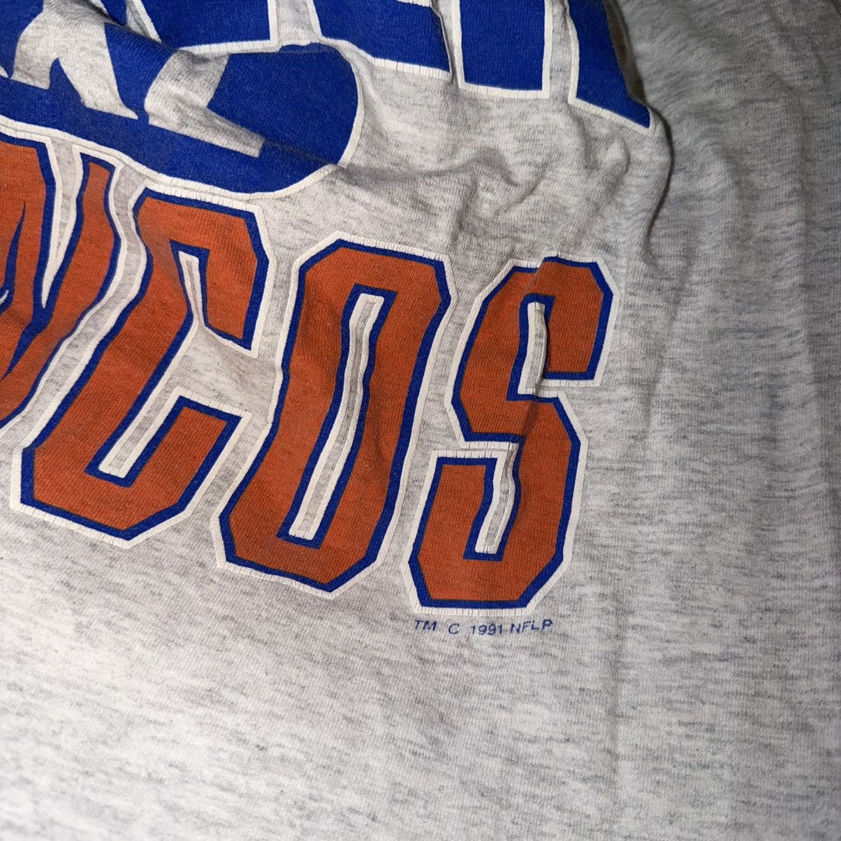 Logo 7 Vintage Logo 7 Denver Broncos NFL 90s Single Stitch Shirt Size US XL / EU 56 / 4 - 3 Thumbnail