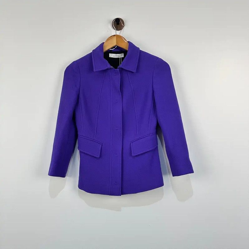 Versace Purple Wool Women's Jacket 0089