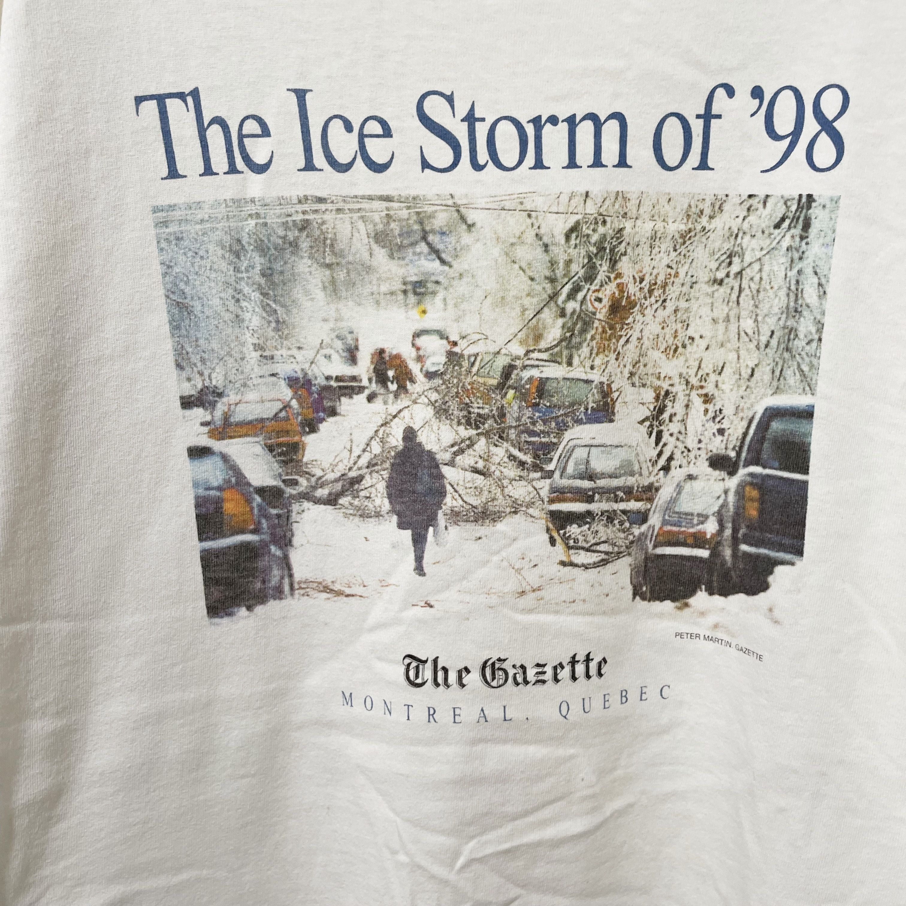 Vintage Vintage 1998 The Ice Storm of '98 T-Shirt Size US XL / EU 56 / 4 - 2 Thumbnail
