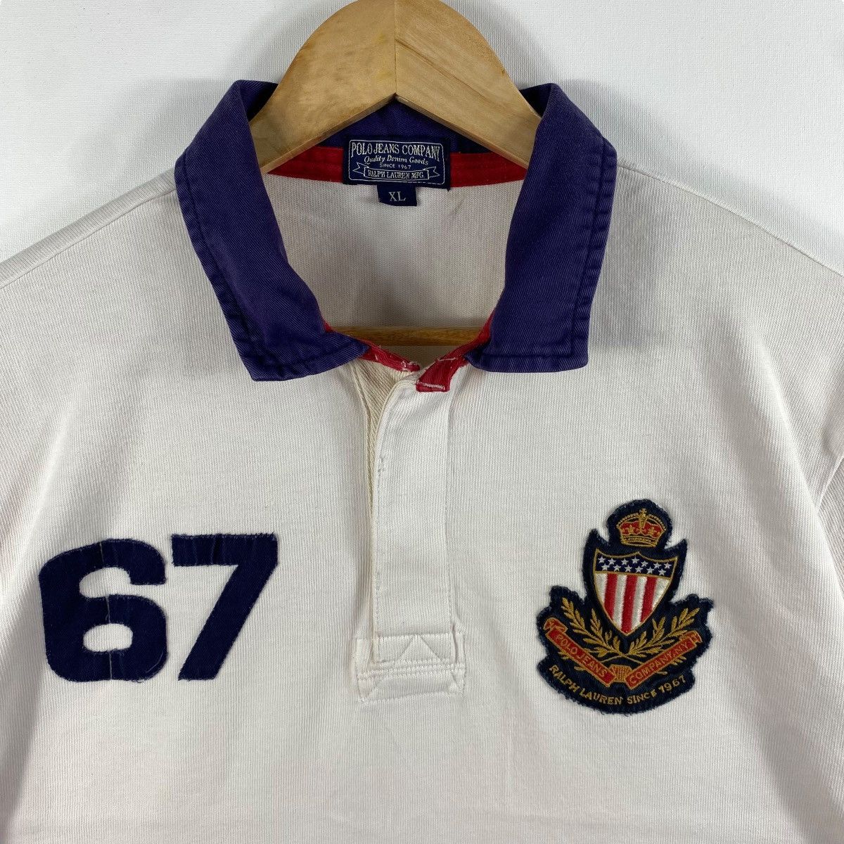 Ralph Lauren × Vintage POLO JEANS COMPANY By Ralph Lauren Polo Shirt Extra Large Size US XL / EU 56 / 4 - 2 Thumbnail