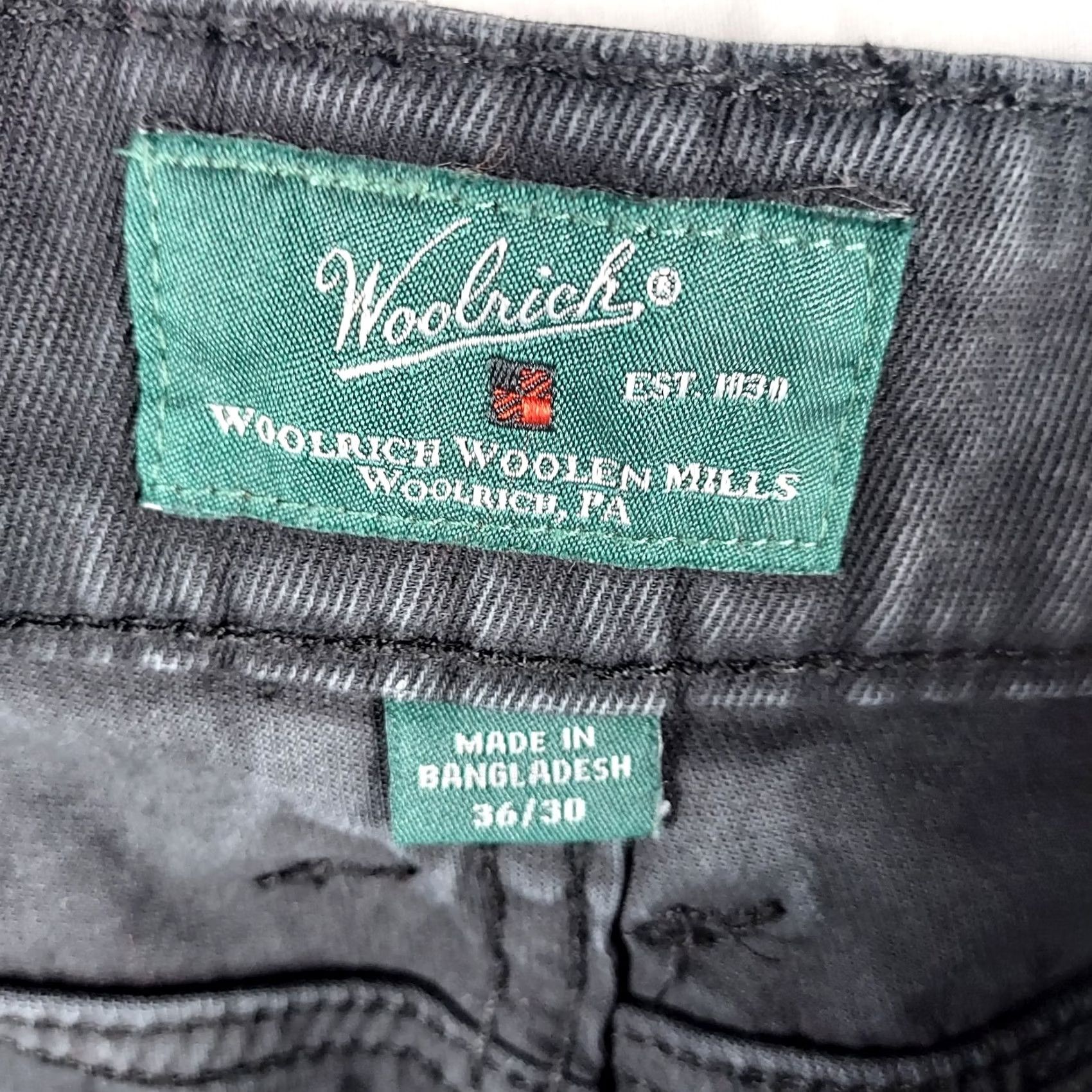 Vintage Woolrich Woolen Mills Men’s Chino Pants 36x30 Black Cotton Casual Work Trouser Size US 36 / EU 52 - 6 Thumbnail