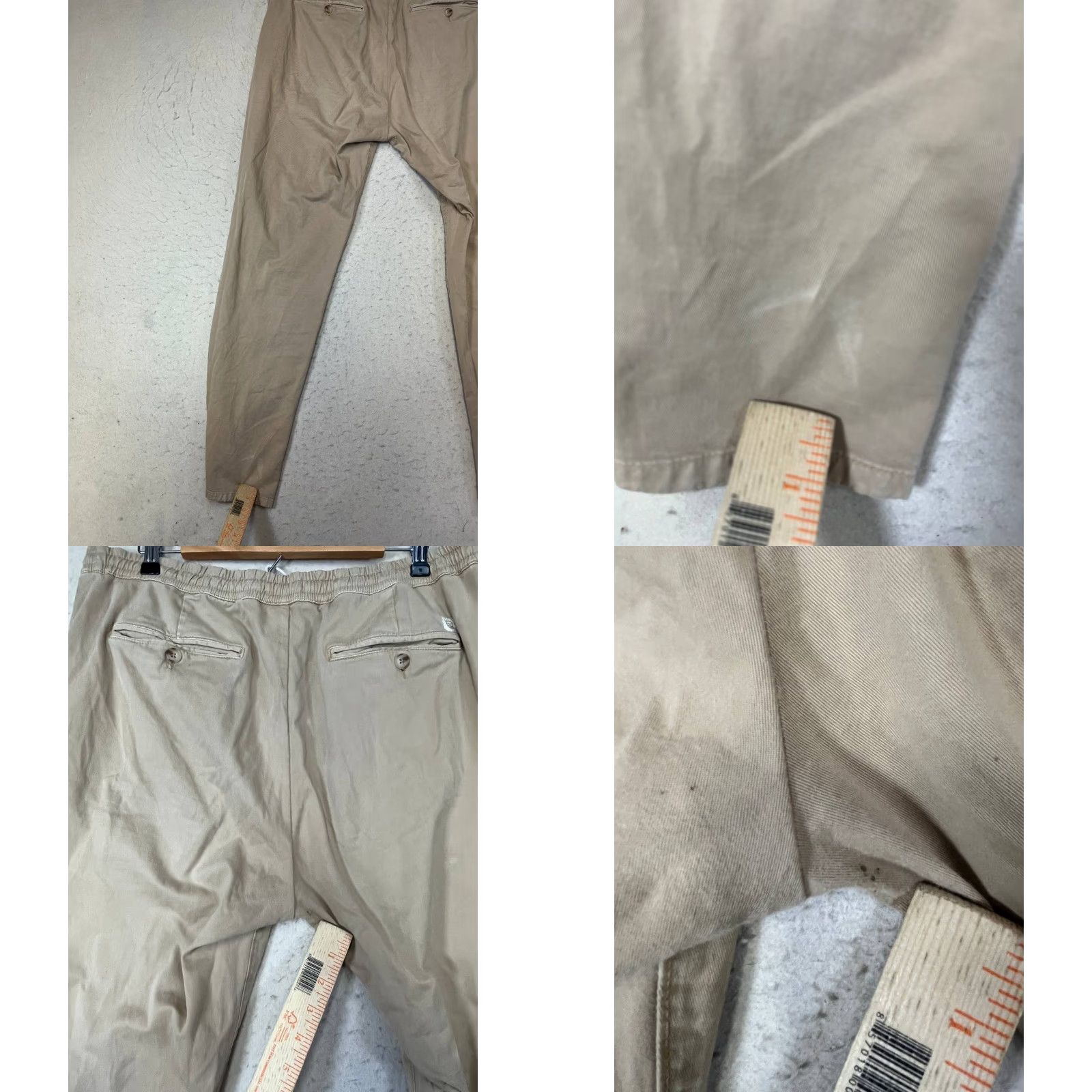 Marine Layer VINTAGE Marine Layer Men Pants Chino Slim Straight 30in Inseam Beige Brown XL Size US 36 / EU 52 - 8 Thumbnail
