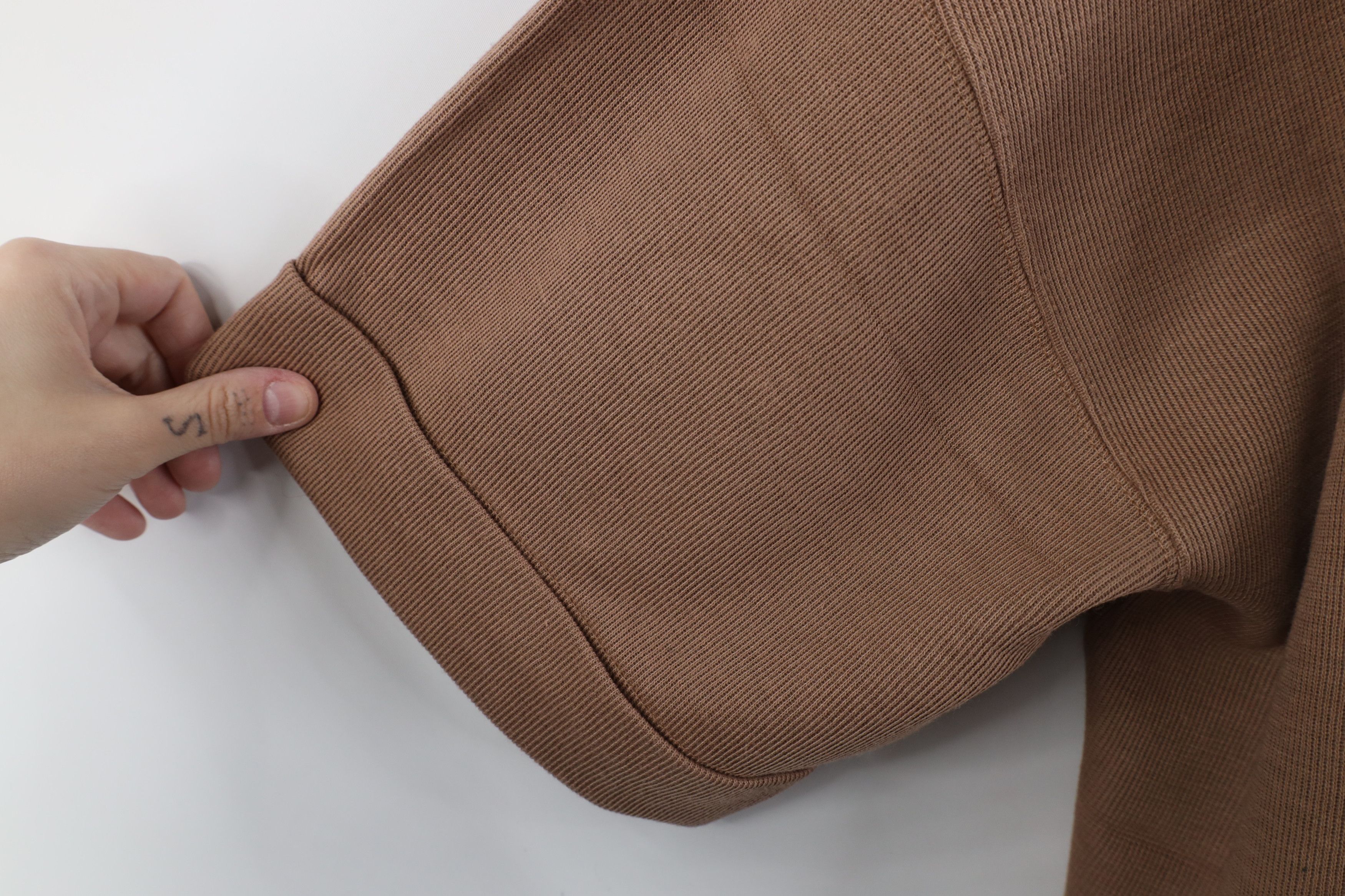 Express × Vintage Vintage 90s Express Baggy Thermal Ribbed Knit T-Shirt Brown Size L / US 10 / IT 46 - 6 Thumbnail