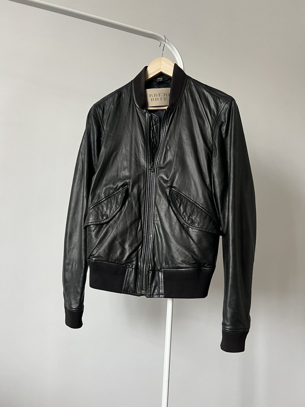 Burberry Burberry Brit Leather Black Jacket XS Size US XS / EU 42 / 0 - 8 Thumbnail