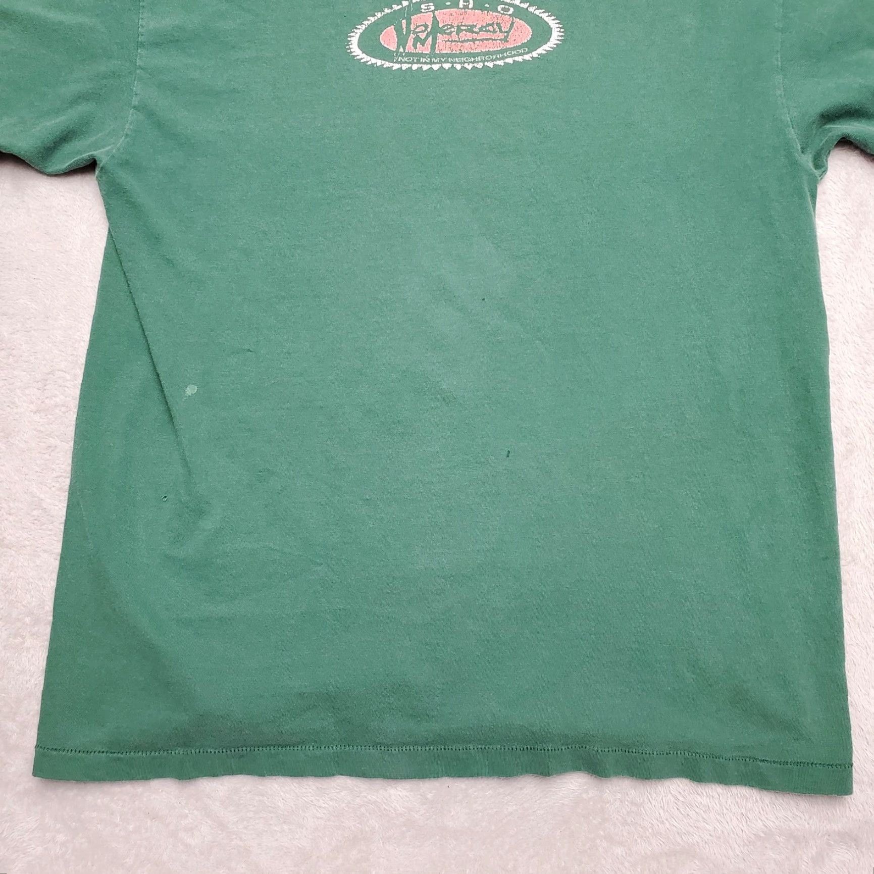 Vintage VINTAGE Sho No Mercy Shirt Men S Green Short Sleeve Crew Neck TEE USA Graphic Print Casual Shirt Size US S / EU 44-46 / 1 - 4 Thumbnail