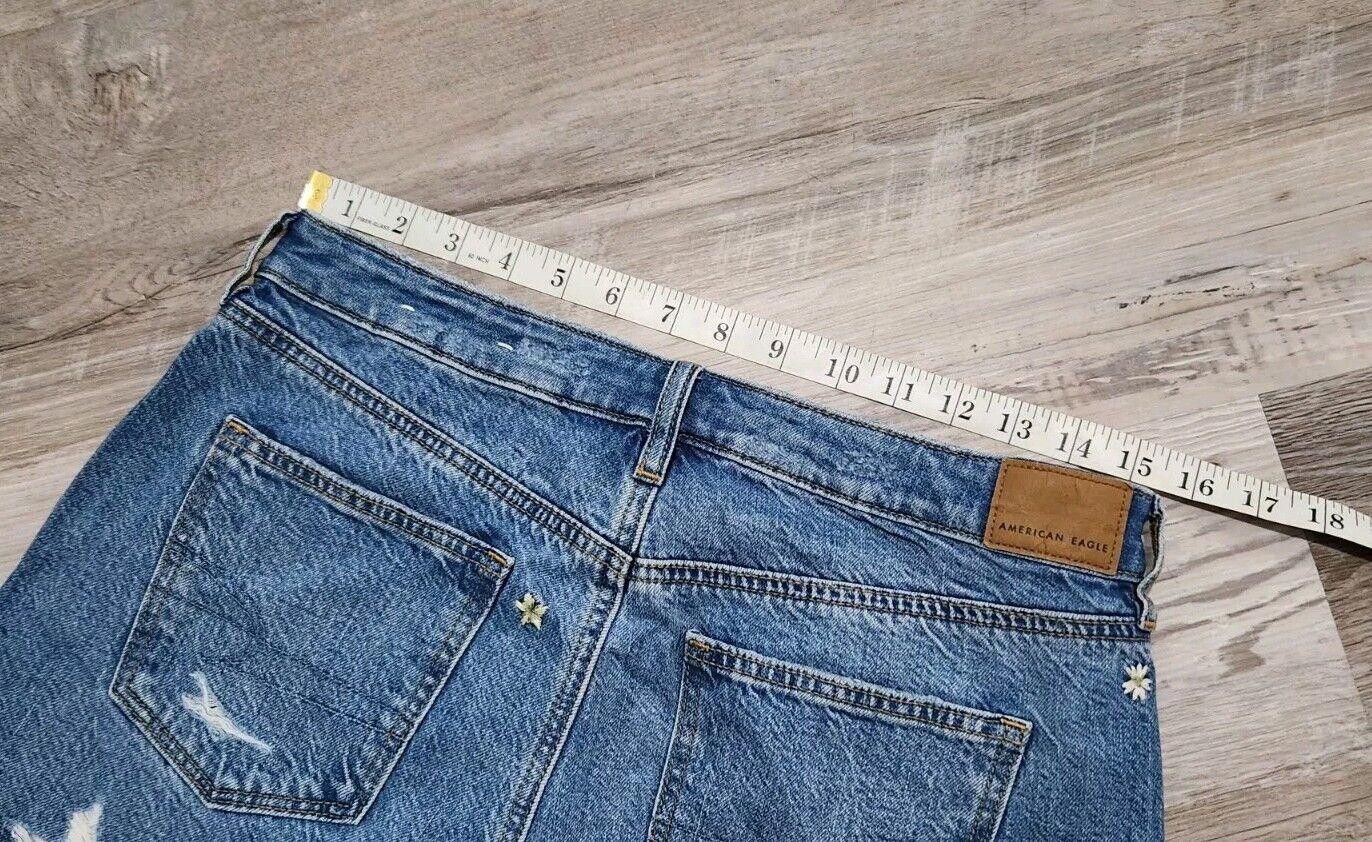 Designer American Eagle Mom Shorts Size 8 Floral Embroidered boho Size 30" / US 8 / IT 44 - 5 Thumbnail