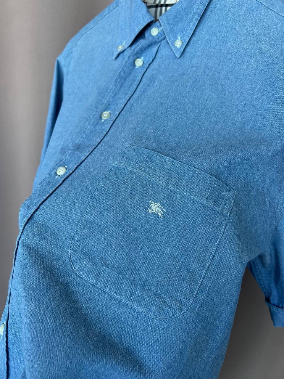 Burberry Burberry London Denim Button Shirt Mens Size 41 or L Size US L / EU 52-54 / 3 - 9 Thumbnail