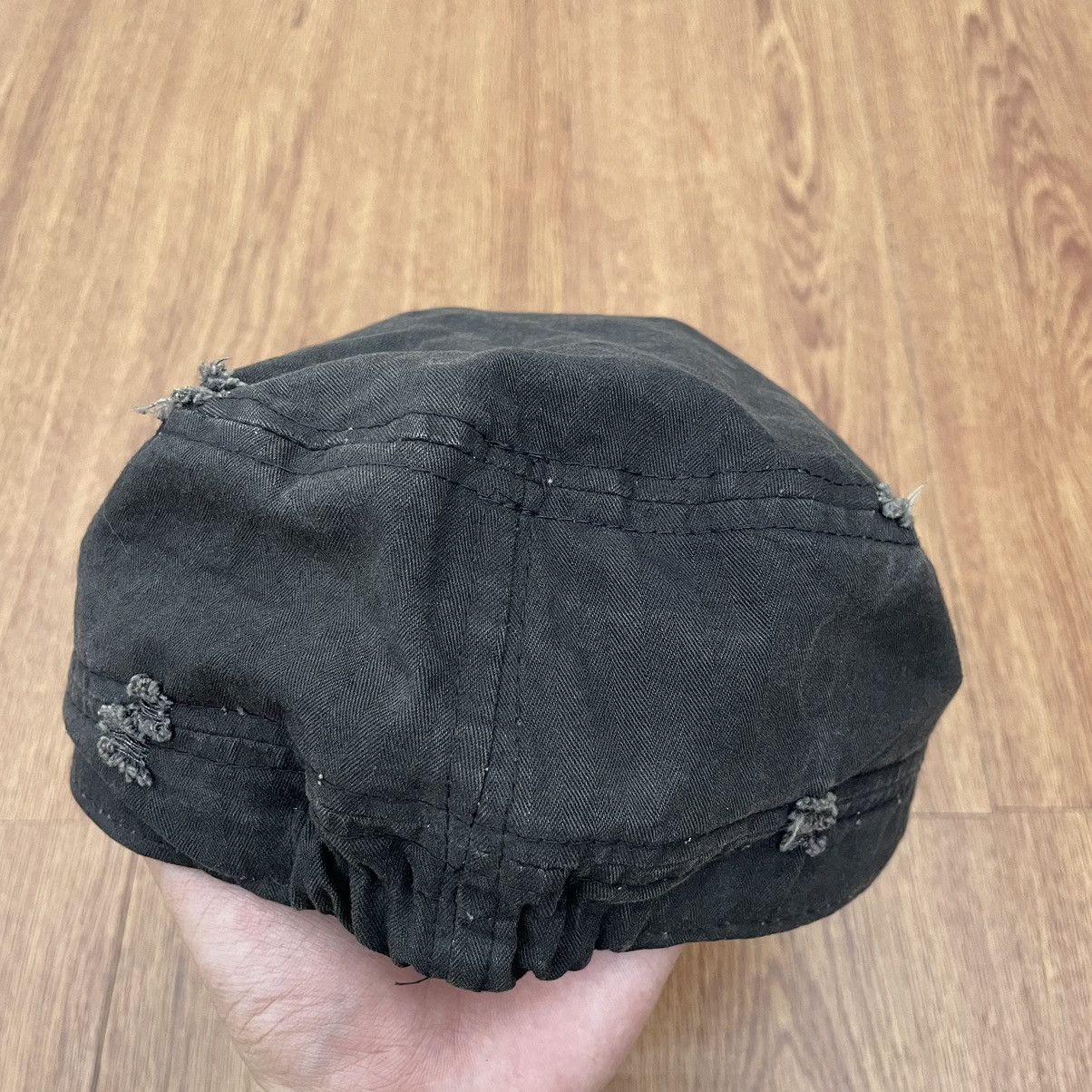 If Six Was Nine × Japanese Brand × Le Grande Bleu (L.G.B.) Black distressed cross hat punk goth grunge styled Size ONE SIZE - 5 Thumbnail