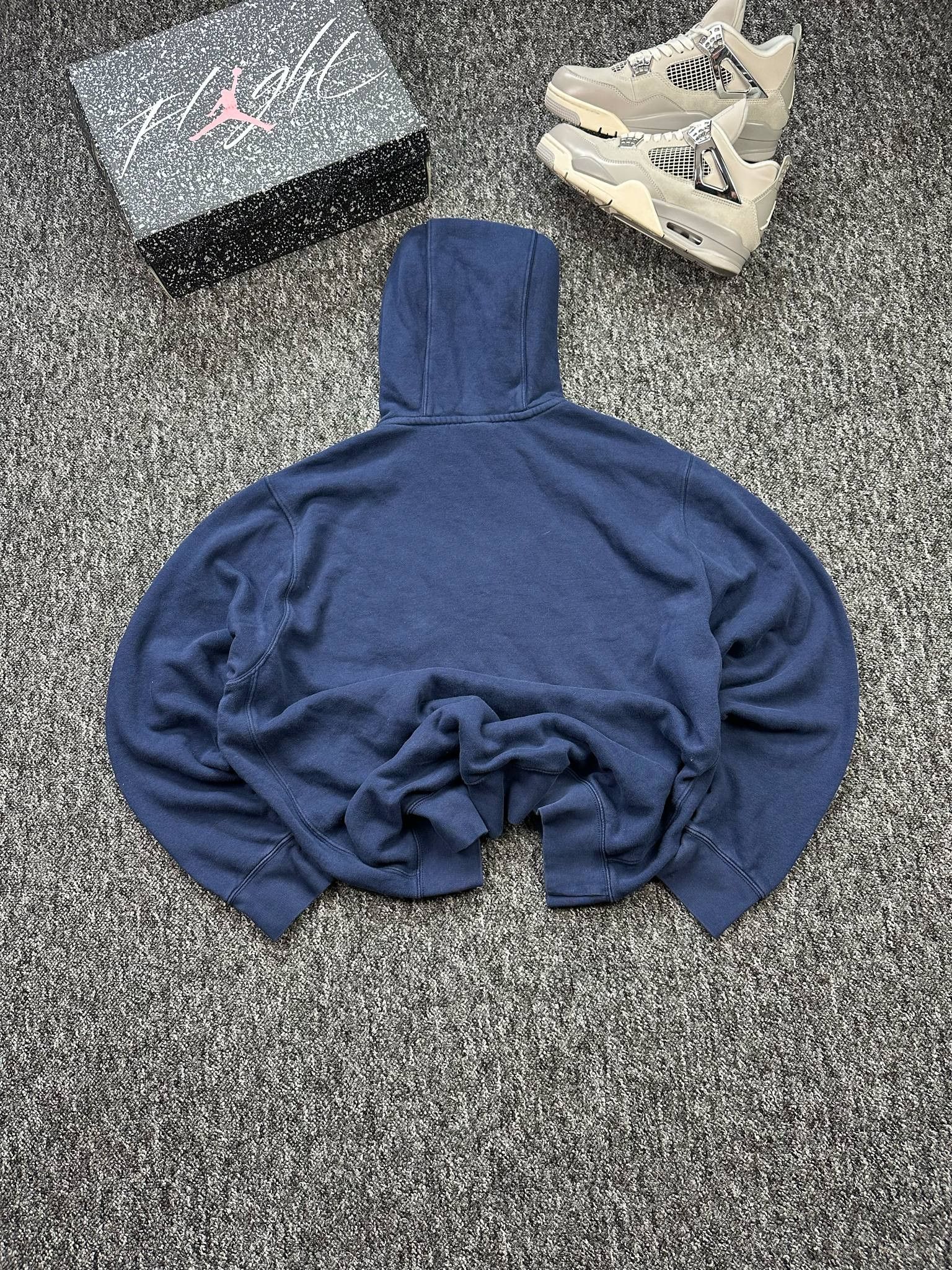 Nike × Vintage Sweatshirts Hoodie Nike Big Logo Oversize Boxy skate y2k 00s Size US XL / EU 56 / 4 - 4 Thumbnail