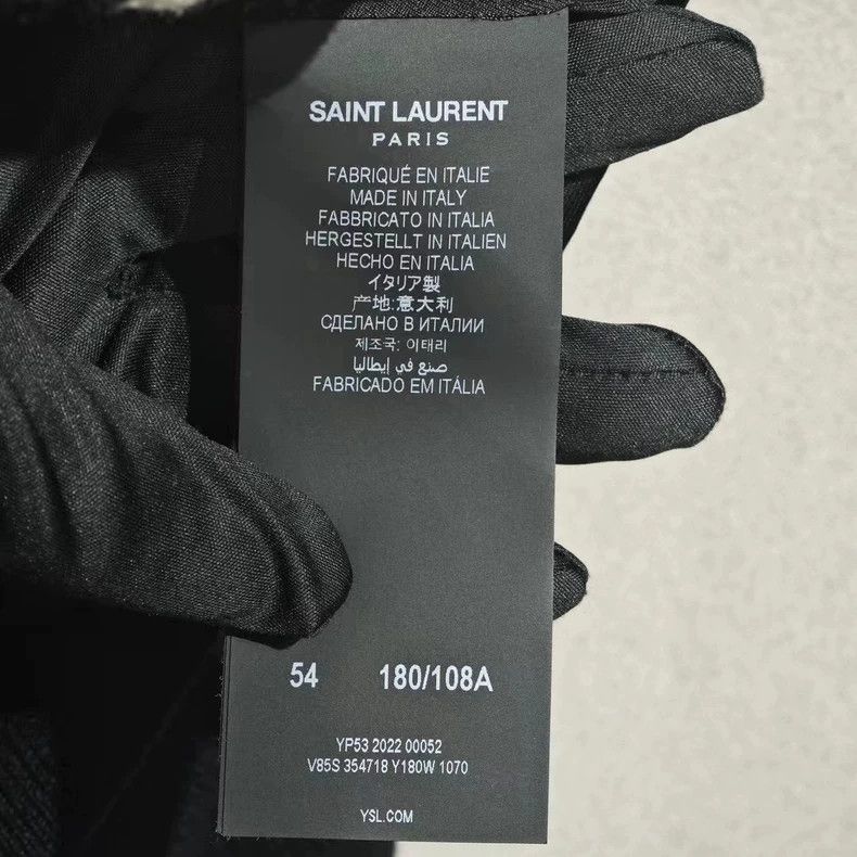 Saint Laurent Paris Saint Laurent Classic Black and White Baseball Jacket- Size US M / EU 48-50 / 2 - 4 Thumbnail