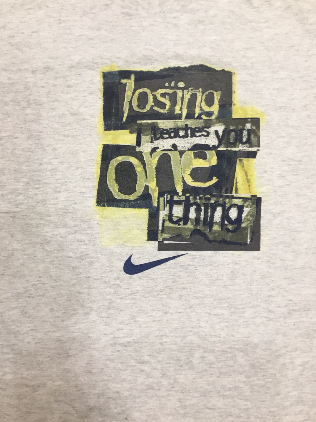 Nike Vintage 90s Nike Shirt Losing Teaches You One Thing It Sucks Size US L / EU 52-54 / 3 - 3 Thumbnail