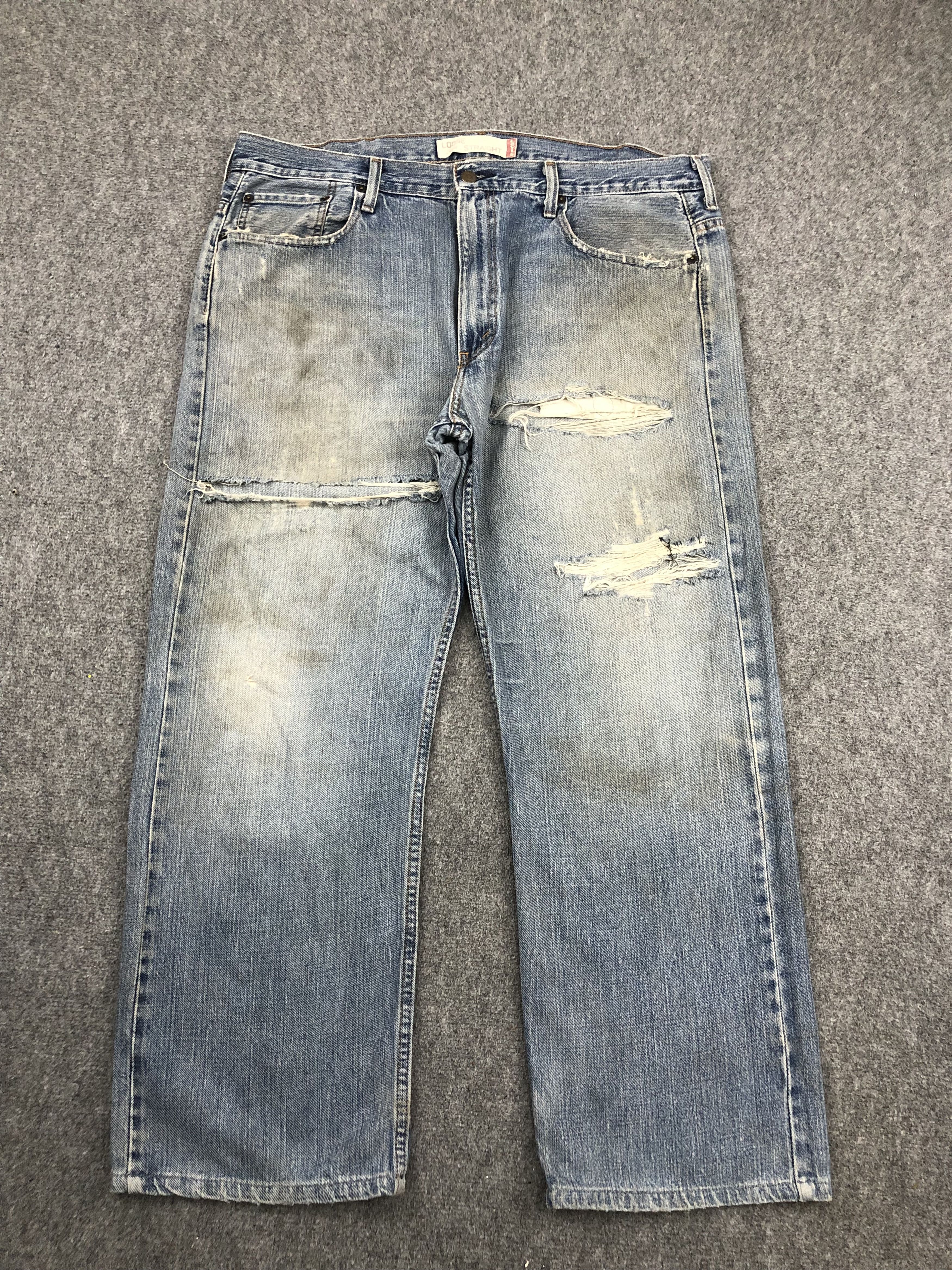 Levi's Vintage Levis 569 Faded Blue Jeans DPP0242 Size US 39 - 1 Thumbnail