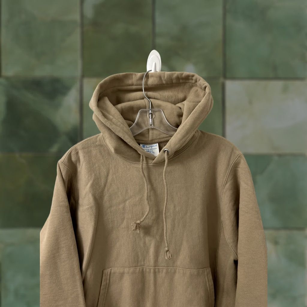 Champion Champion Reverse Weave Hoodie Men S Tan Brown Pullover Sweatshirt L/S Size US S / EU 44-46 / 1 - 1 Thumbnail