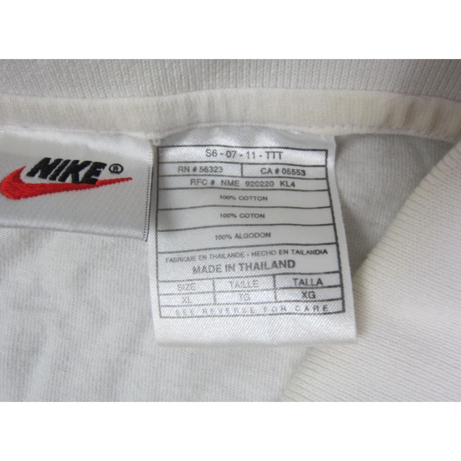Nike VINTAGE Nike Polo Shirt Mens XL White 90s Tennis Golf Logo Casual Activewear Size US XL / EU 56 / 4 - 6 Thumbnail