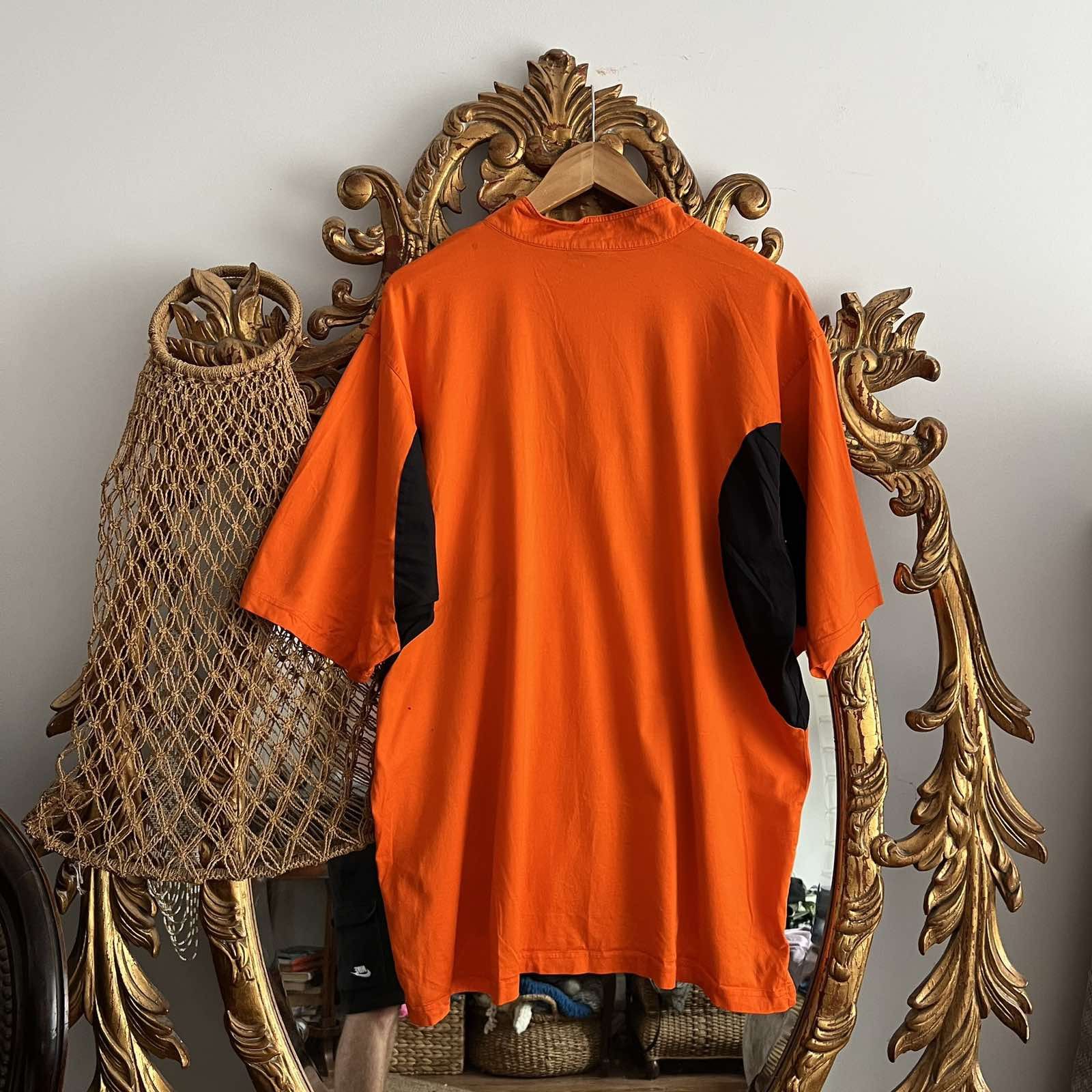 Nike Vintage Nike x KNVB Netherlands 90s 1/4 Zip Orange Size US XL / EU 56 / 4 - 2 Thumbnail