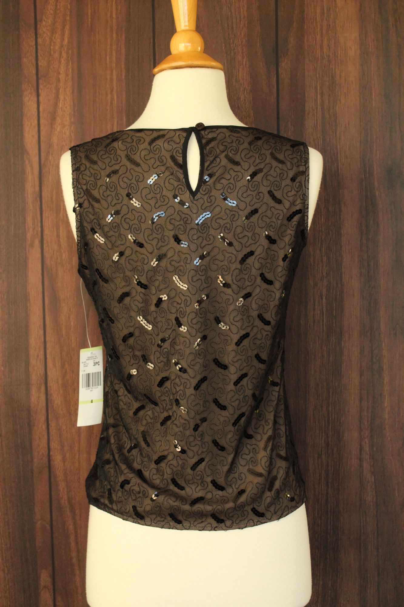 Jones New York Jones New York Womens Top, New with Tags Black over Beige, S Size S / US 4 / IT 40 - 10 Thumbnail