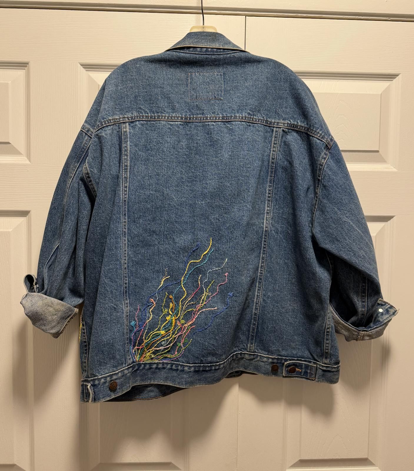 Barena Venezia Vintage Venezia Custom Beaded + Embroidered Denim Jacket Size M / US 6-8 / IT 42-44 - 7 Thumbnail