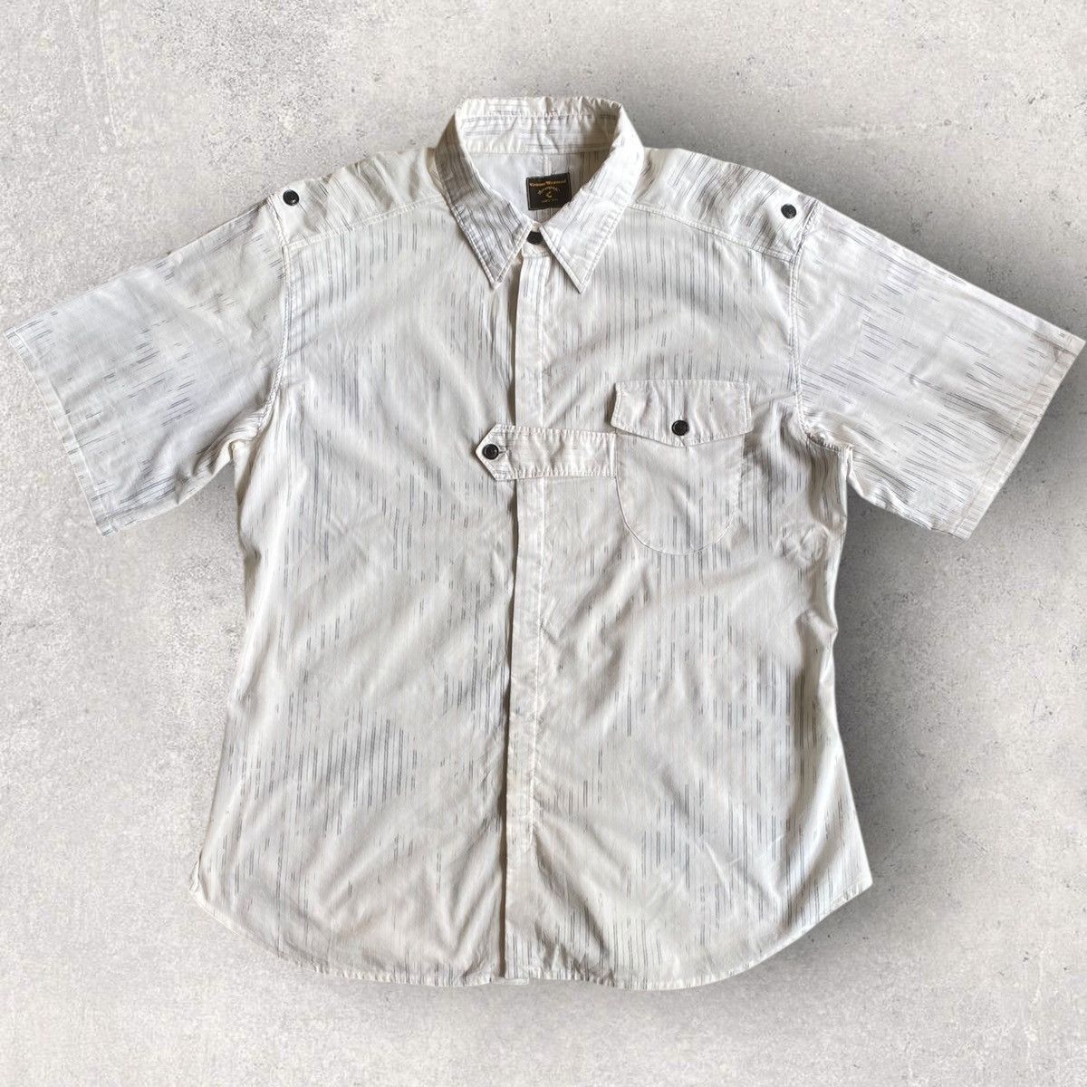 Vivienne Westwood Vintage 2000’s Degraded Striped Shirt Size US L / EU 52-54 / 3 - 4 Thumbnail