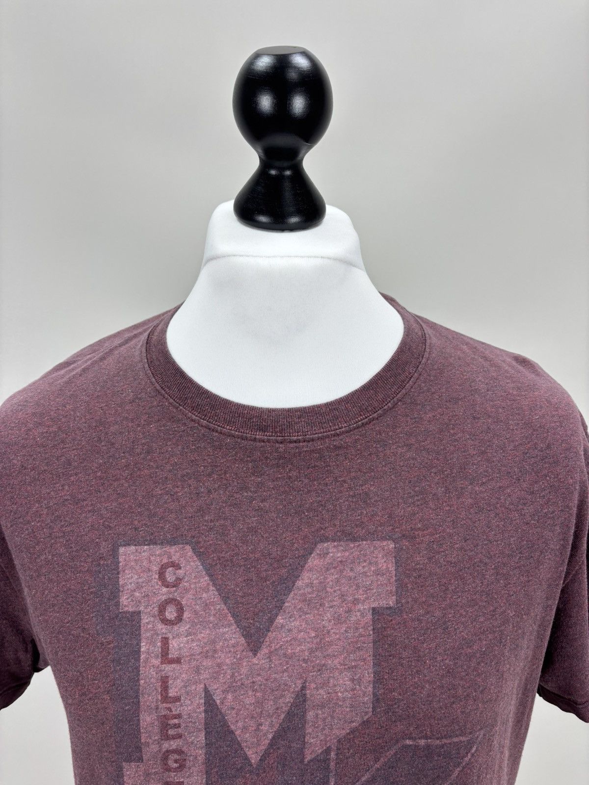 Maison Kitsune Mens t shirt Maison Kitsune Size L Color Burgundy Size US L / EU 52-54 / 3 - 3 Thumbnail