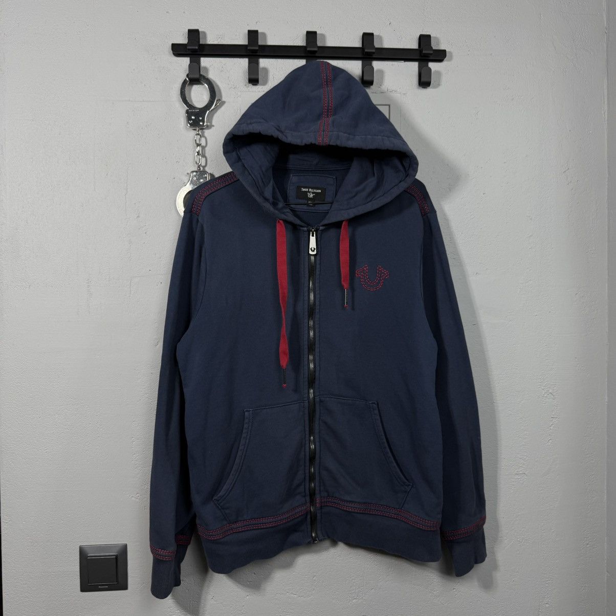 True Religion Vintage True Religion Avant Garde Zip Hoodie Y2K Size US M / EU 48-50 / 2 - 1 Thumbnail
