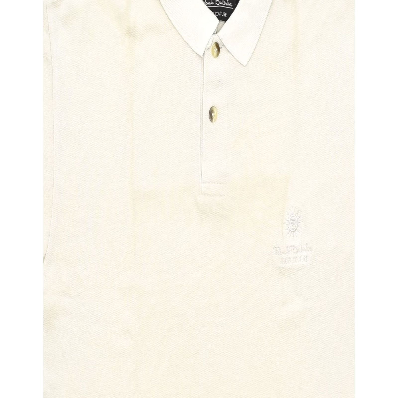 Vintage RENATO BALESTRA Mens Polo Shirt Large Beige Cotton Size US L / EU 52-54 / 3 - 3 Thumbnail