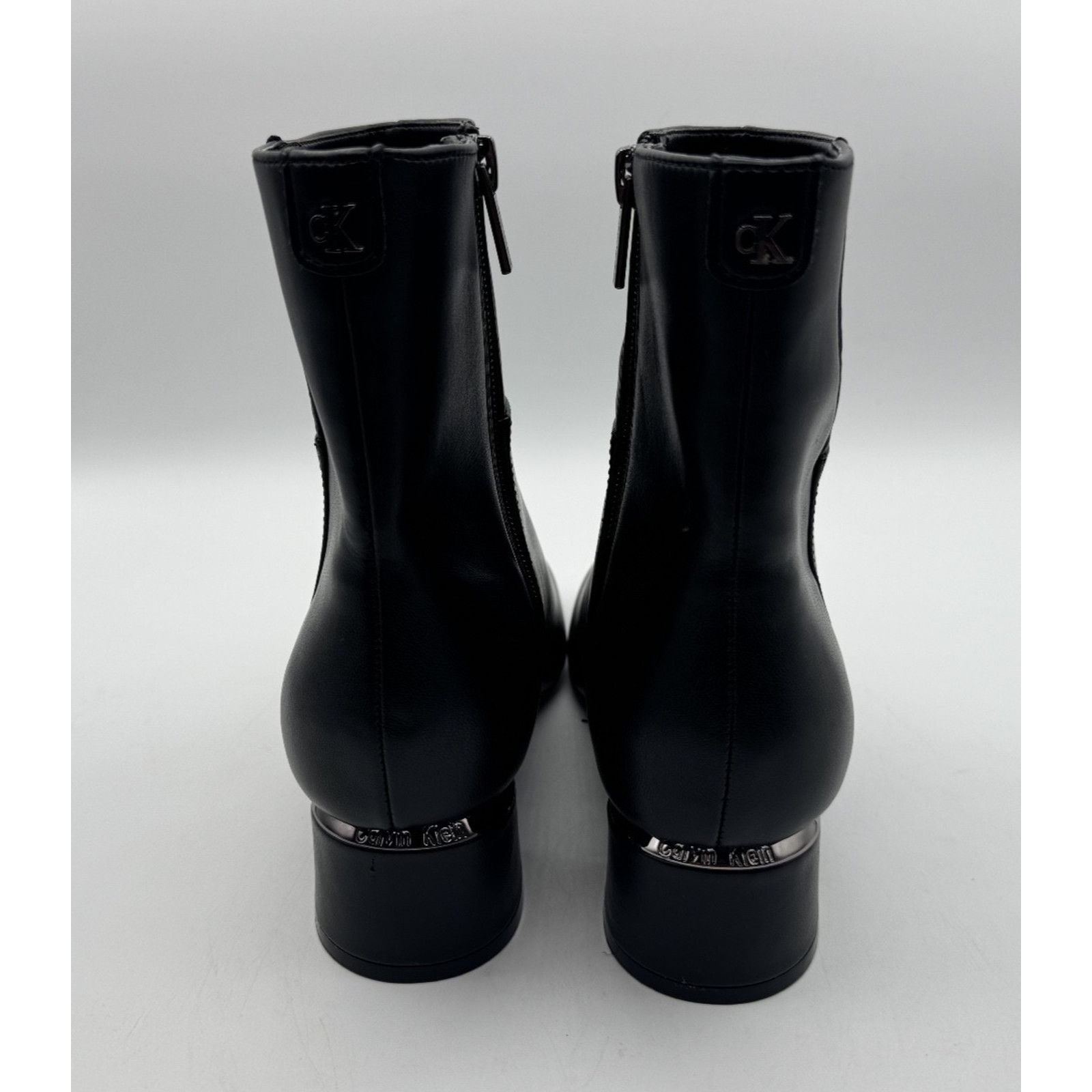 Calvin Klein Calvin Klein Parry 2 Black Leather Ankle Boots Heel Block Size US 6 / IT 36 - 4 Thumbnail