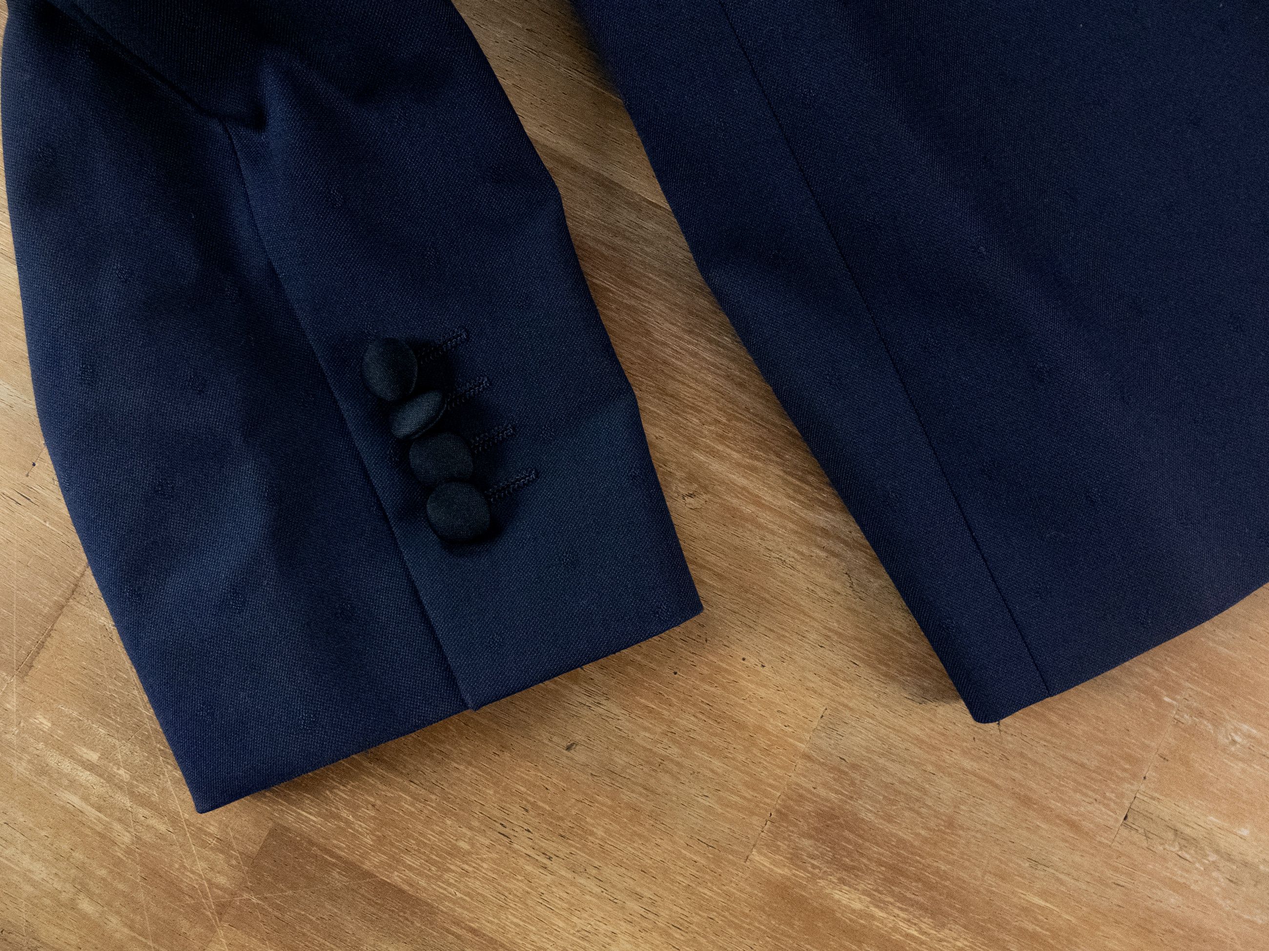 Lardini LARDINI navy blue cotton wool tuxedo Size 40 US / 50 IT Size 40R - 5 Thumbnail
