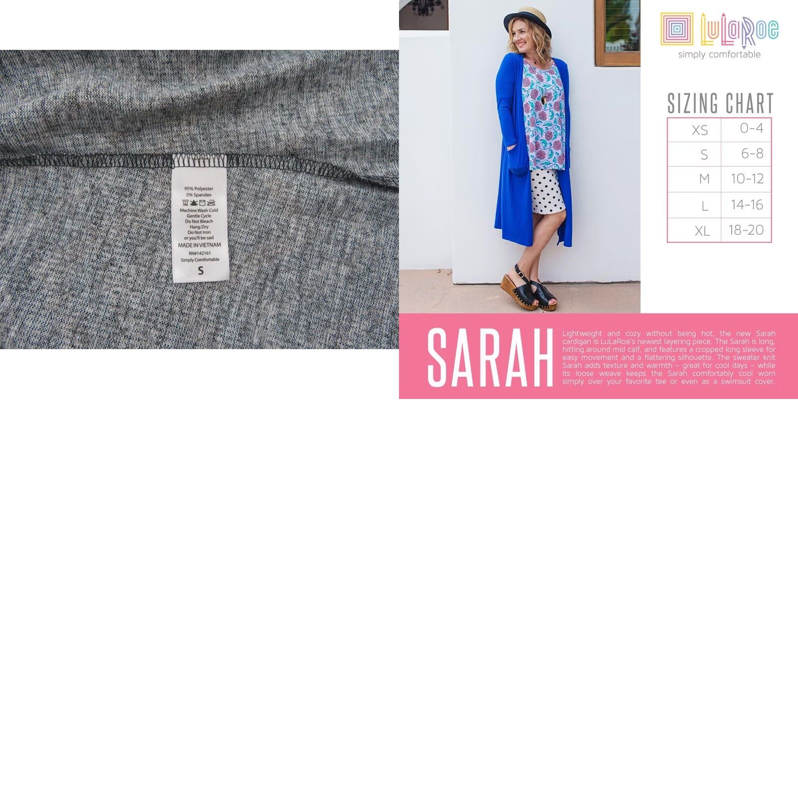Vintage Lularoe Sarah Cardigan Sweater Women's Unicorn Metallic Small Knit Size S / US 4 / IT 40 - 8 Thumbnail