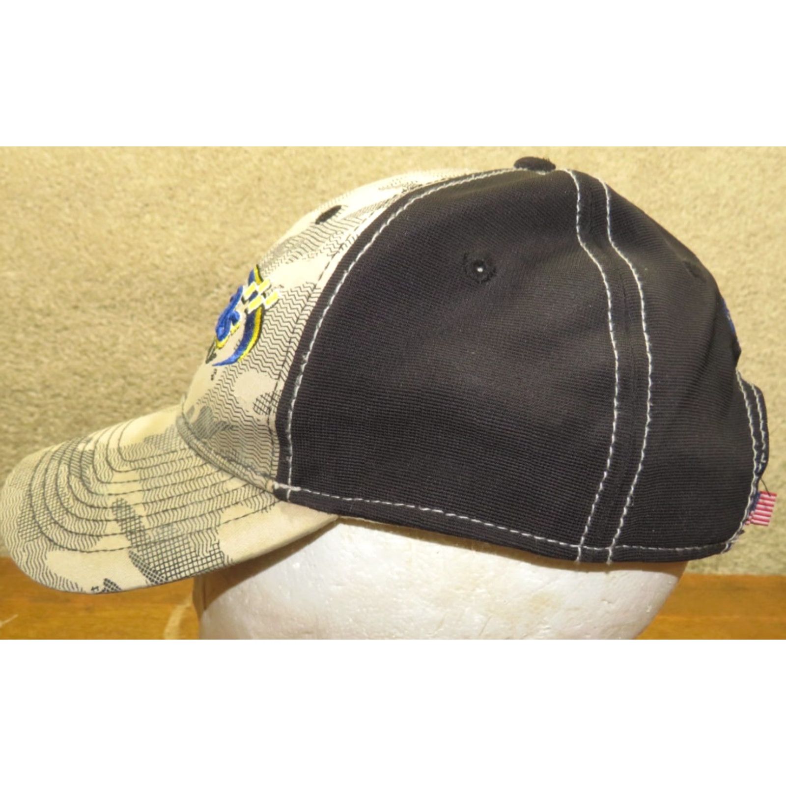 Vintage VINTAGE HaT Kansas City Mo. Speedway Race Camo Trucker Adjustable Hat Size ONE SIZE - 4 Thumbnail