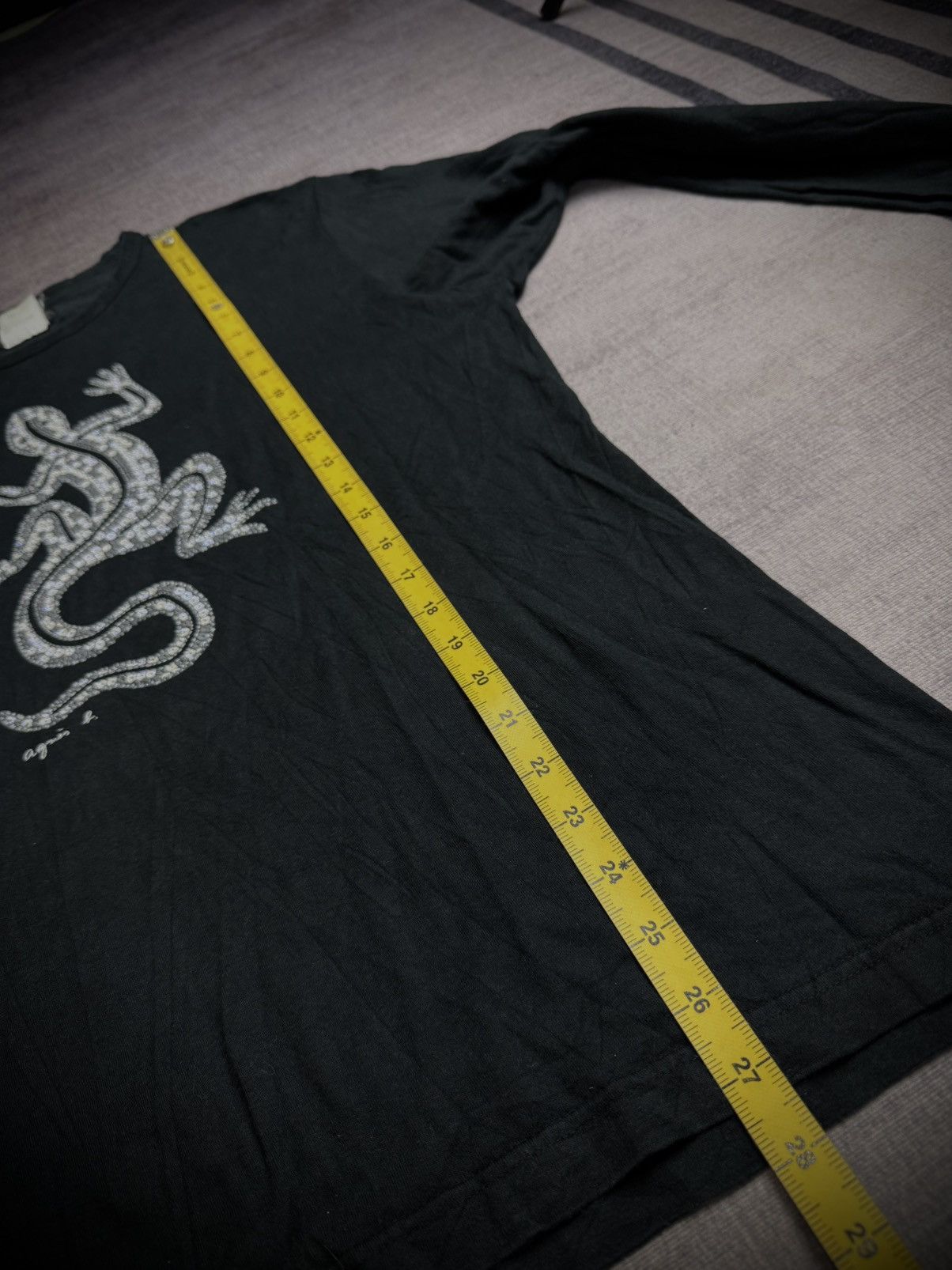 agnes b. Agnes.b lizard big logo long sleeve Size US XL / EU 56 / 4 - 8 Thumbnail