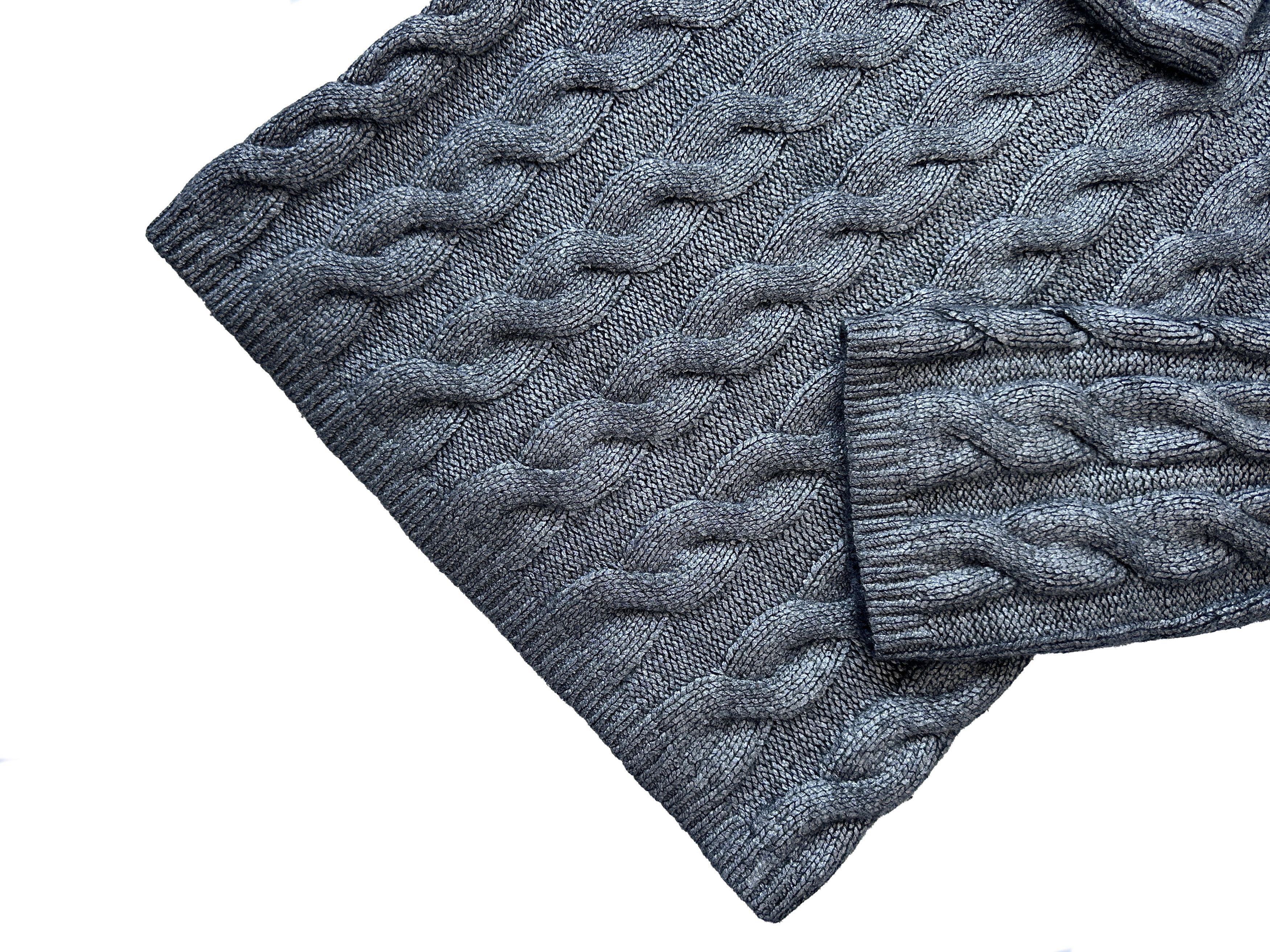 Toteme TOTEME silver oversized wool cable knit sweater Size XS / US 0-2 / IT 36-38 - 8 Thumbnail