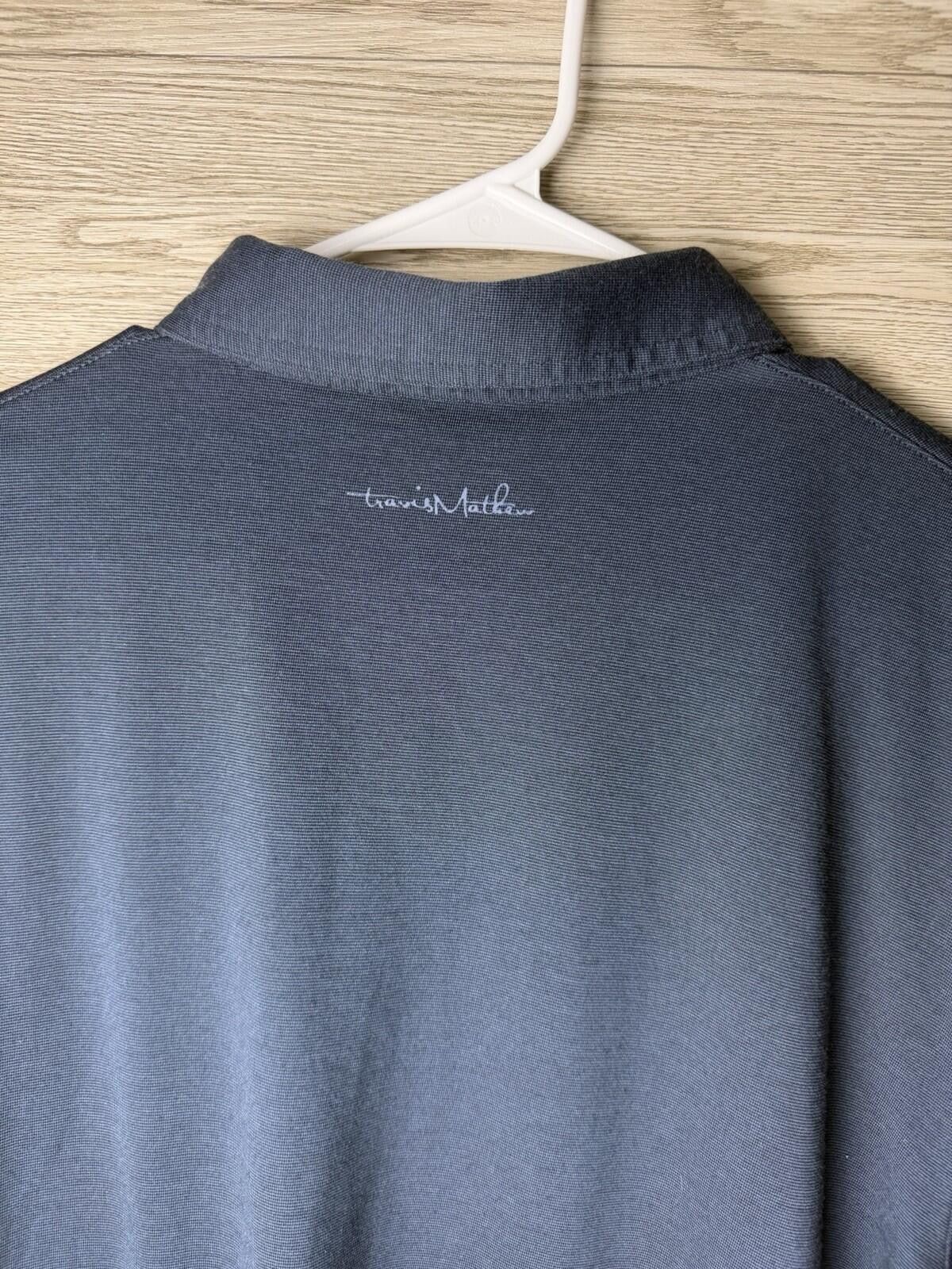 TravisMathew TravisMathew Mens XL Navy Polo Shirt Casual Golf Preppy Size US XL / EU 56 / 4 - 6 Thumbnail