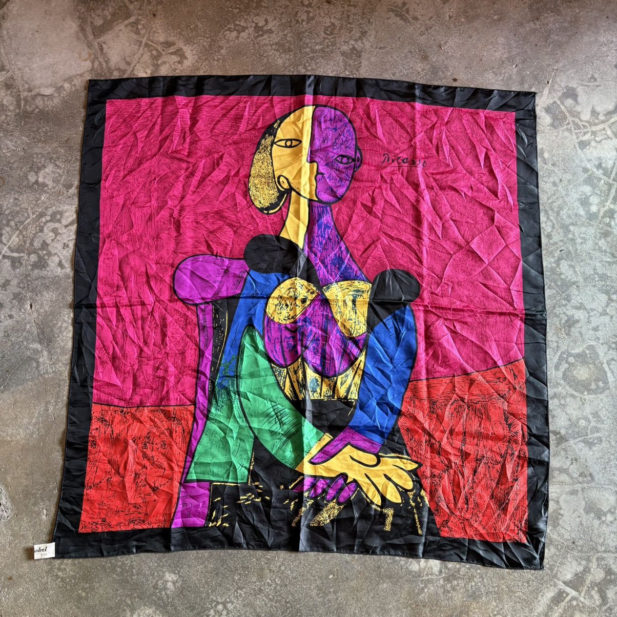 Vintage Vintage 90’s Picasso Art Silk Scarf Size ONE SIZE - 1 Thumbnail