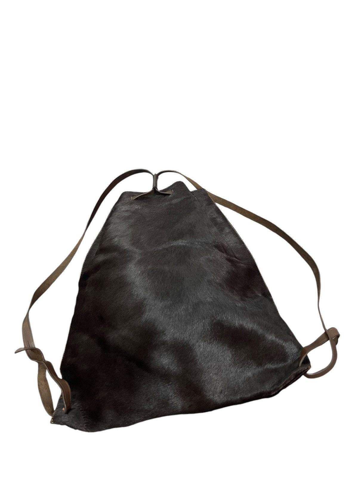 Genuine Leather Calf Hair Leather Re Creation Backpack Bag 5🟩 Size ONE SIZE - 12 Thumbnail
