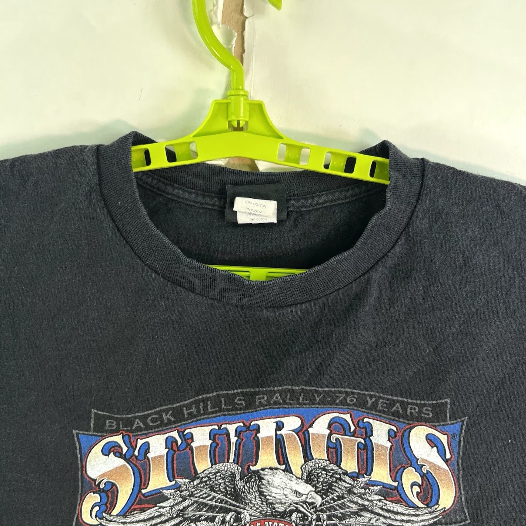 Vintage VINTAGE Sturgis Motorcycle Rally T-Shirt Mens 3XL Black Fall Summer Graphic Print 2016 Size US XXL / EU 58 / 5 - 4 Thumbnail