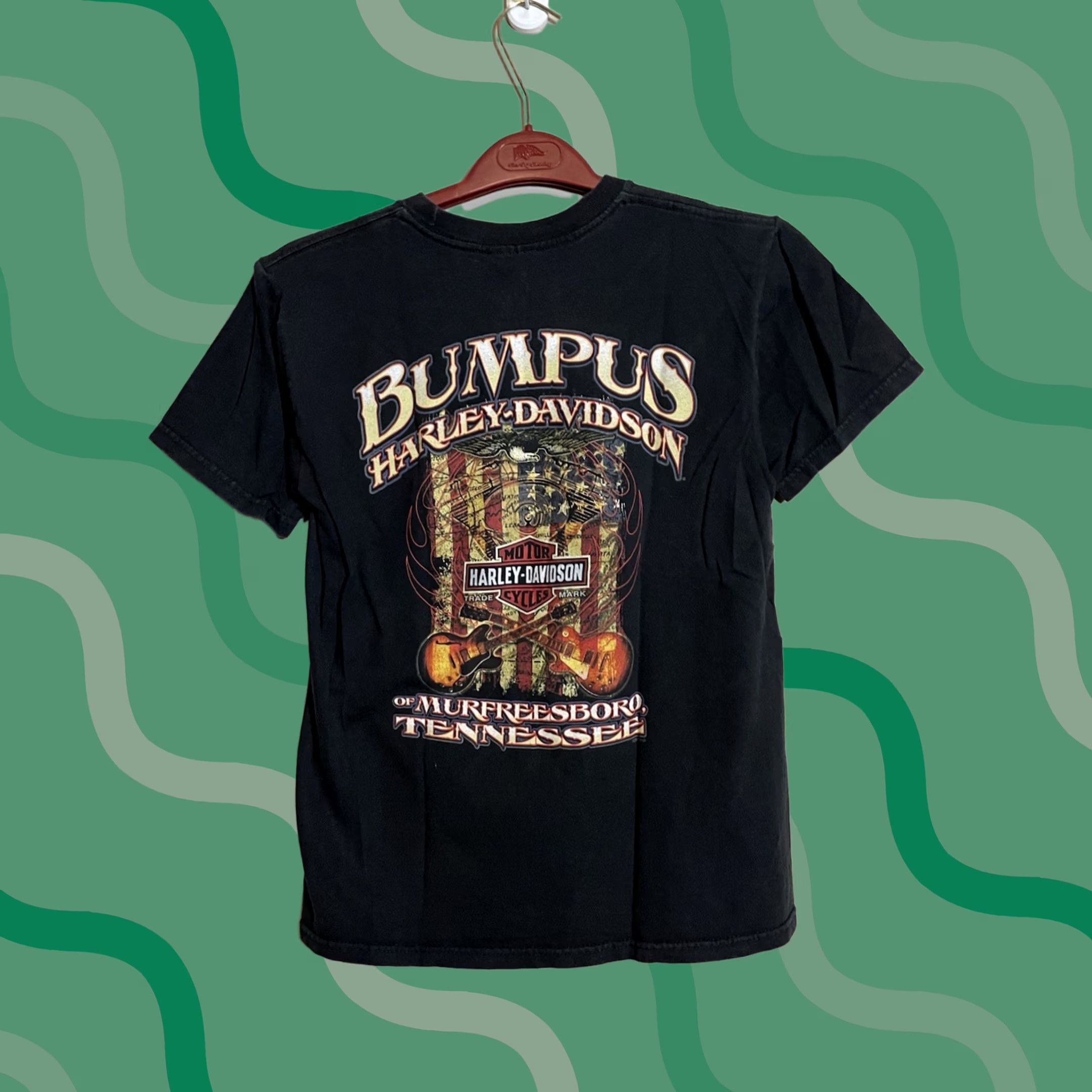 Harley Davidson Bumpus Harley-Davidson Murfreesboro TN Size S T-Shirt Racing Team Unisex Adults Black Short Sleeve Biker Classic Motorcycle 90s? Size US S / EU 44-46 / 1 - 1 Thumbnail