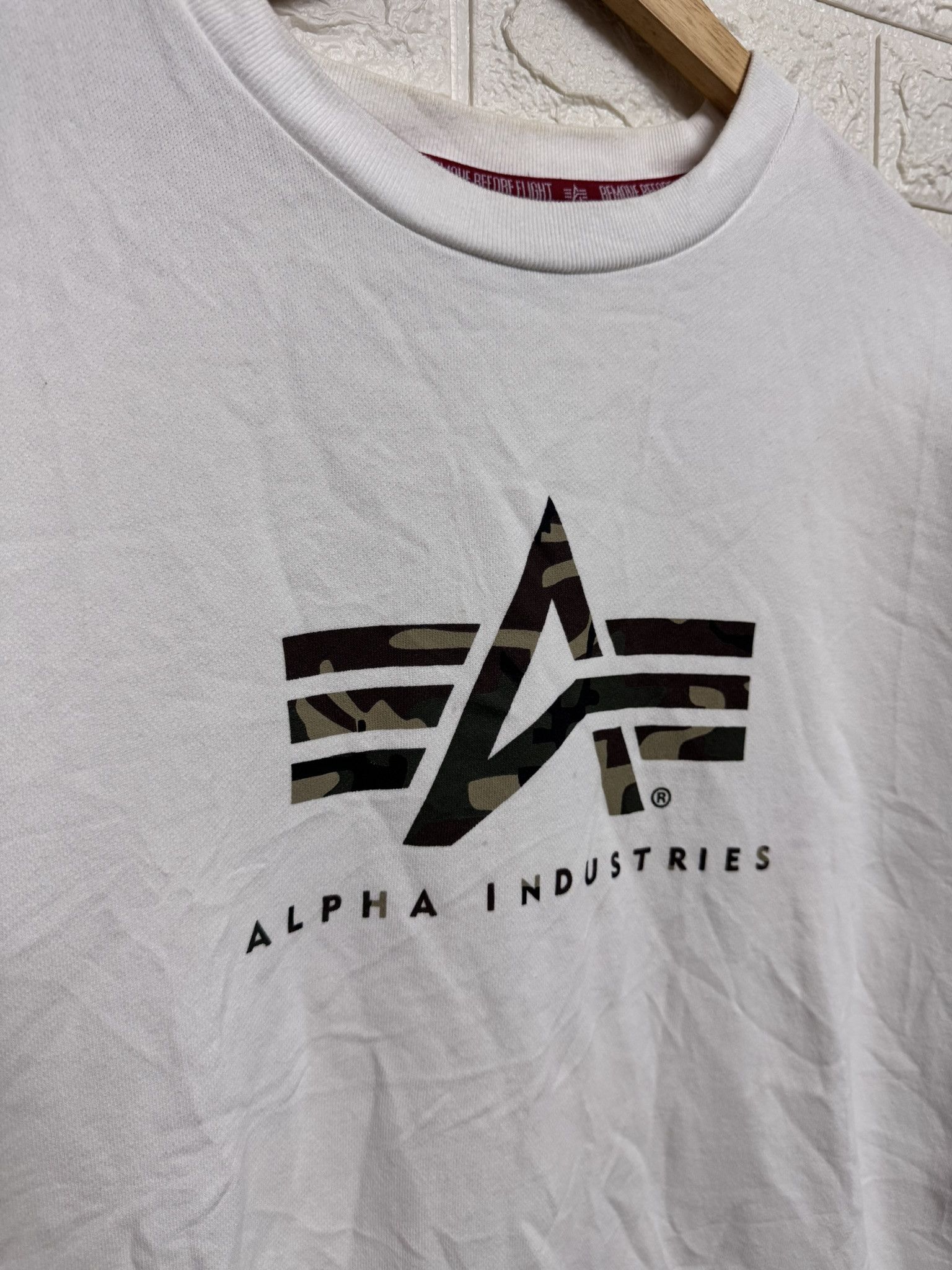 Alpha Industries Alpha Big Camou Logo Sweatshirt Size US L / EU 52-54 / 3 - 3 Thumbnail