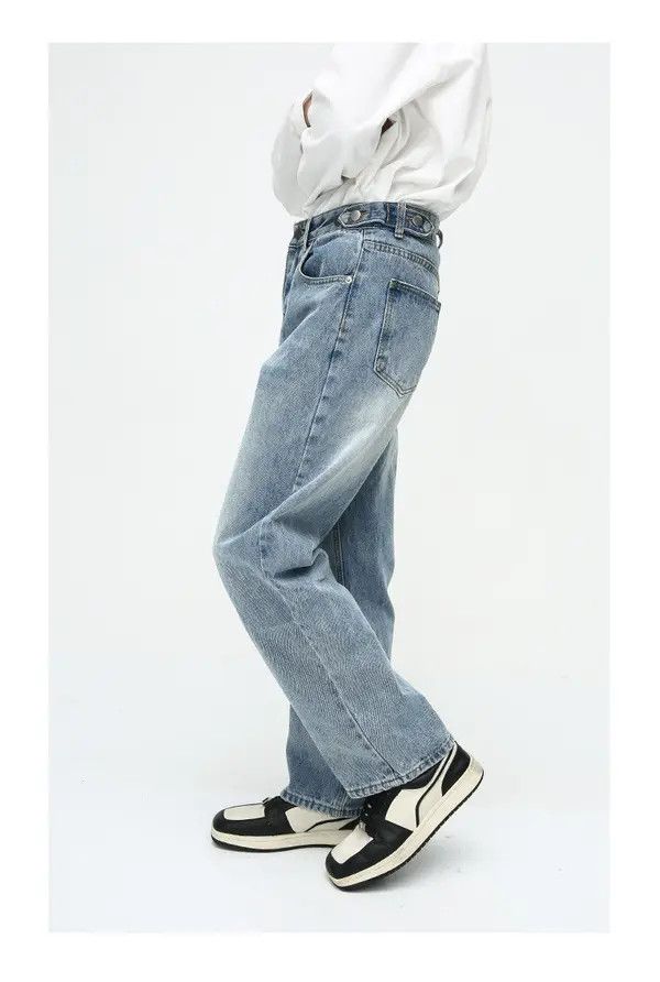 Japanese Brand Mikami x Mint Simple loose casual straight washed jeans Size US 32 / EU 48 - 3 Thumbnail